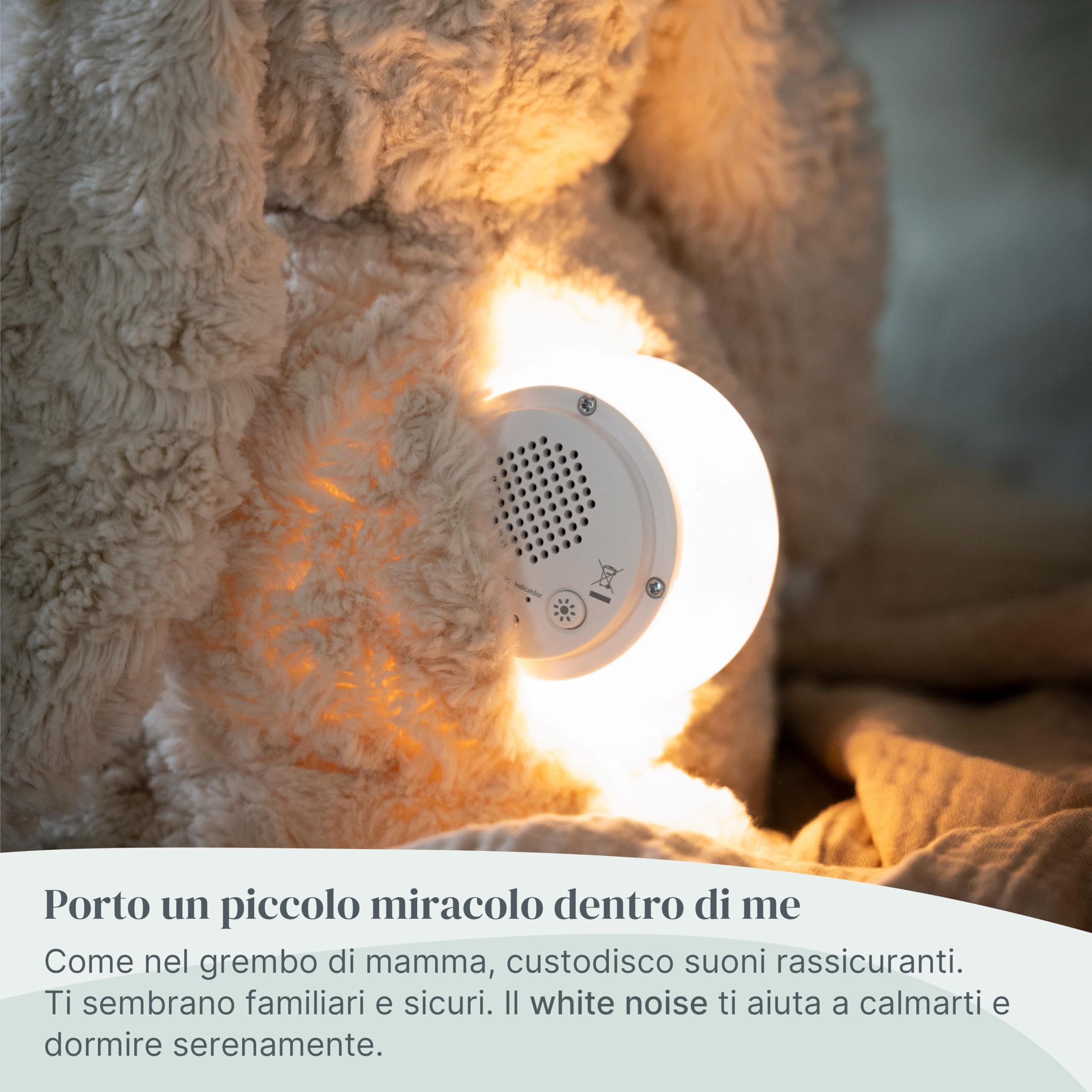 Baby's Only - Bibi il coniglio di peluche con allenatore del sonno - Peluche neonato - Musica relajente para dormir - Doudou musica rilassante - Ninna nanna per bambini - Taupe