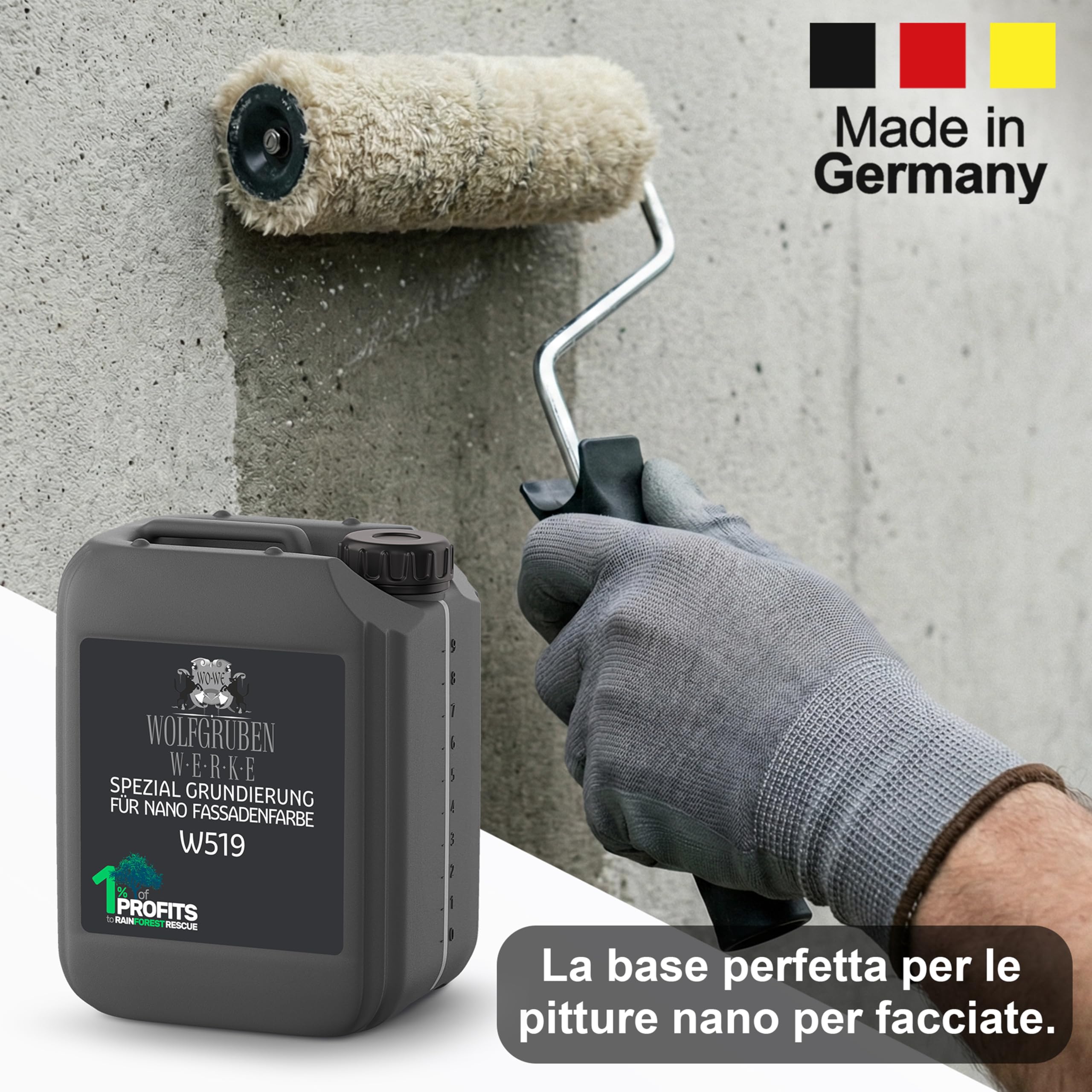 WO-WE Primer Nano Fondo Speciale Prima mano per Facciate Pareti W519 – 10L