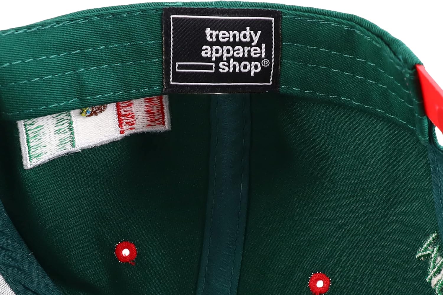 Hecho En Mexico Eagle 3D Embroidered Flat Bill Snapback Cap - Image 6