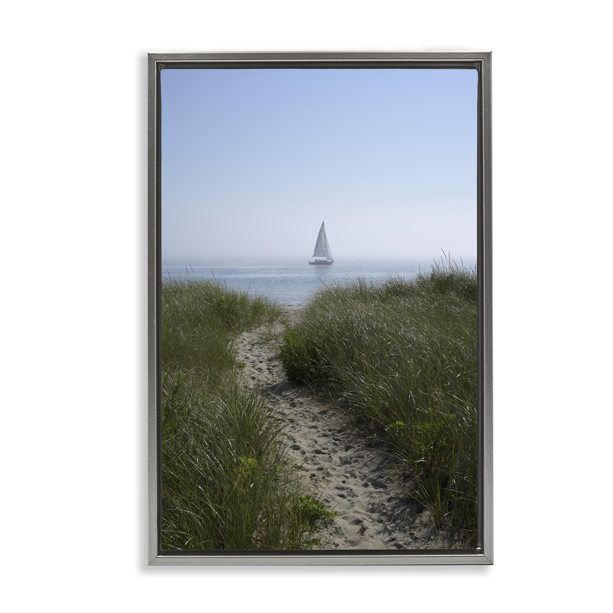 'Path to Morning Sail'| Floating Frame Canvas Art