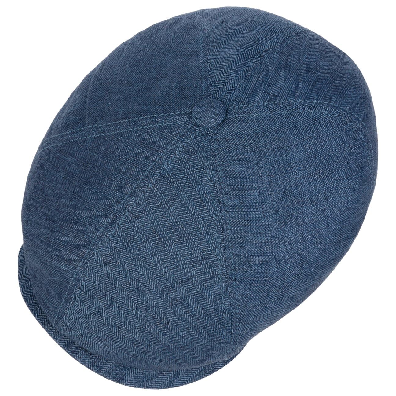 Stetson Brooklin Leinen Schirmmütze Damen Herren Fischgratmuster Ballonmütze Frühjahr Sommer