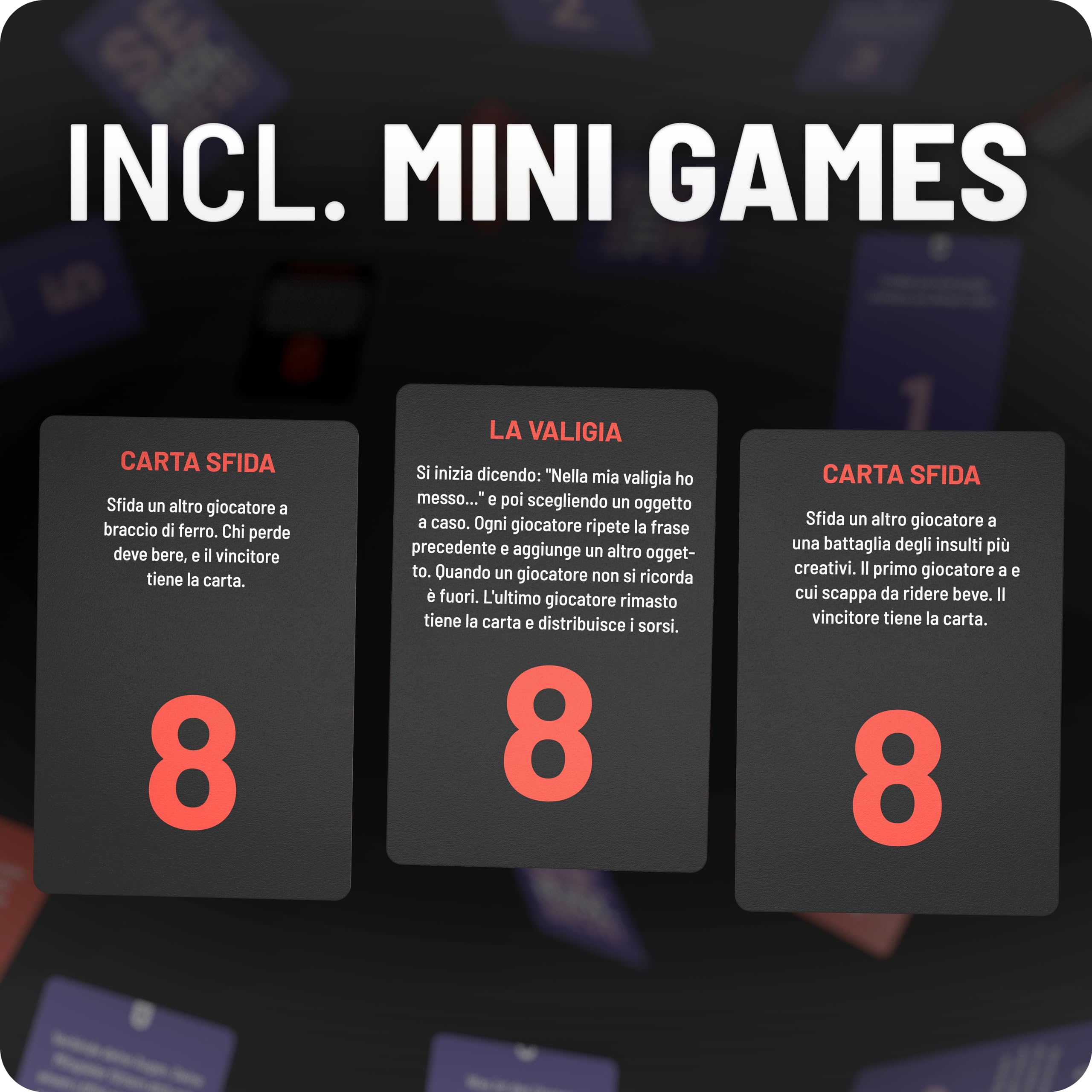 Se Ridi, bevi! - Il divertente gioco alcolico - Gioco di alcolici con 100 carte - gioco di alcolici - gioco di carte - giochi di partito per adulti - 18+ - Edizione italiana
