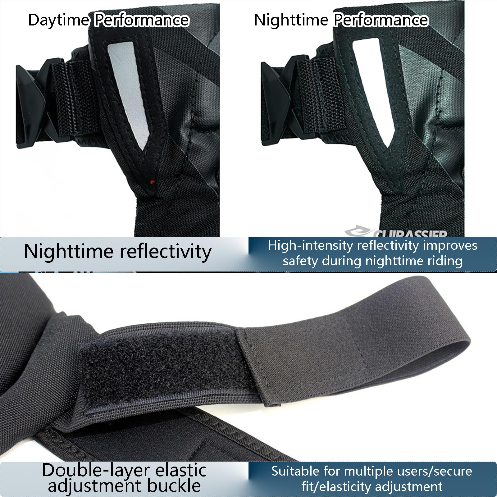 Set Completo Di Protezione Per Moto - Protezioni 3 In 1 Per Ginocchia E Gomiti Con Guanti, Protezione Dagli Impatti Certificata CE, Vestibilità Comoda E Regolabile