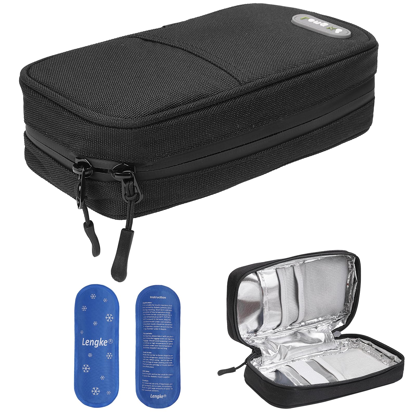 JAKAGO Waterproof Insulin Cooler Travel Case,Lightweight and Super Strong Insulation Insulin Pen Case