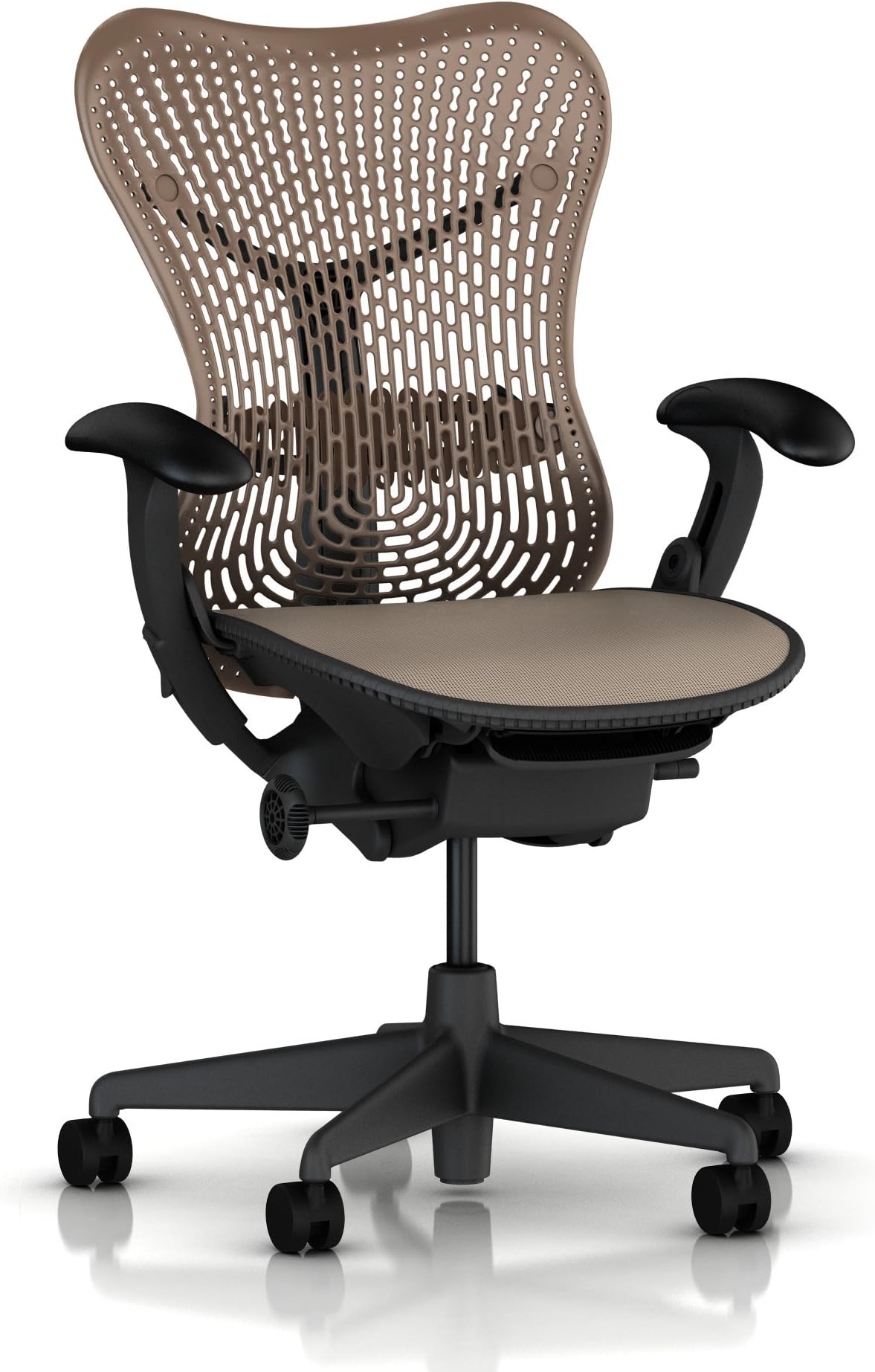 Mirra Chair by Herman Miller - Fully Featured - Graphite Frame - Cappuccino