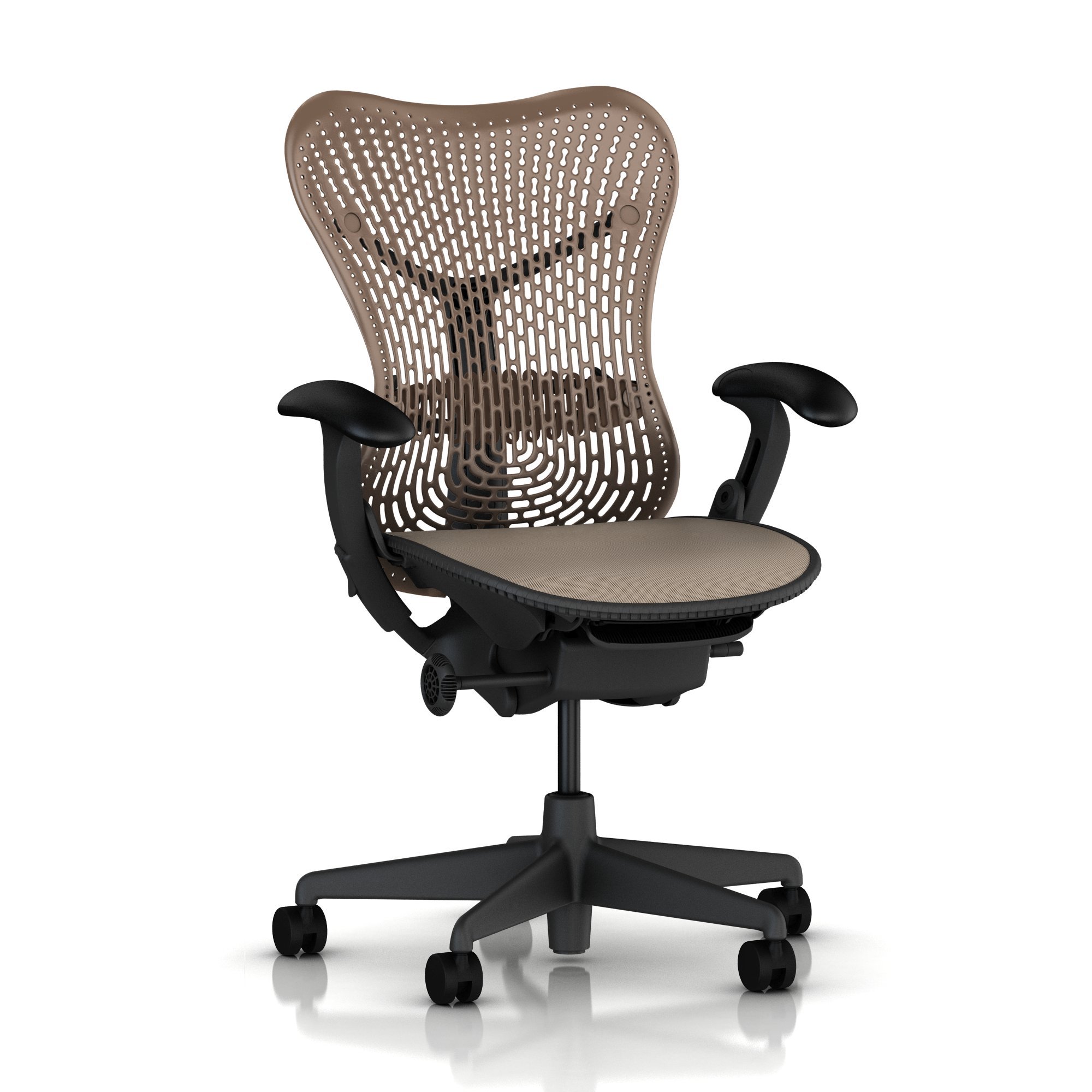 Mirra Chair by Herman Miller - Fully Featured - Graphite Frame - Cappuccino