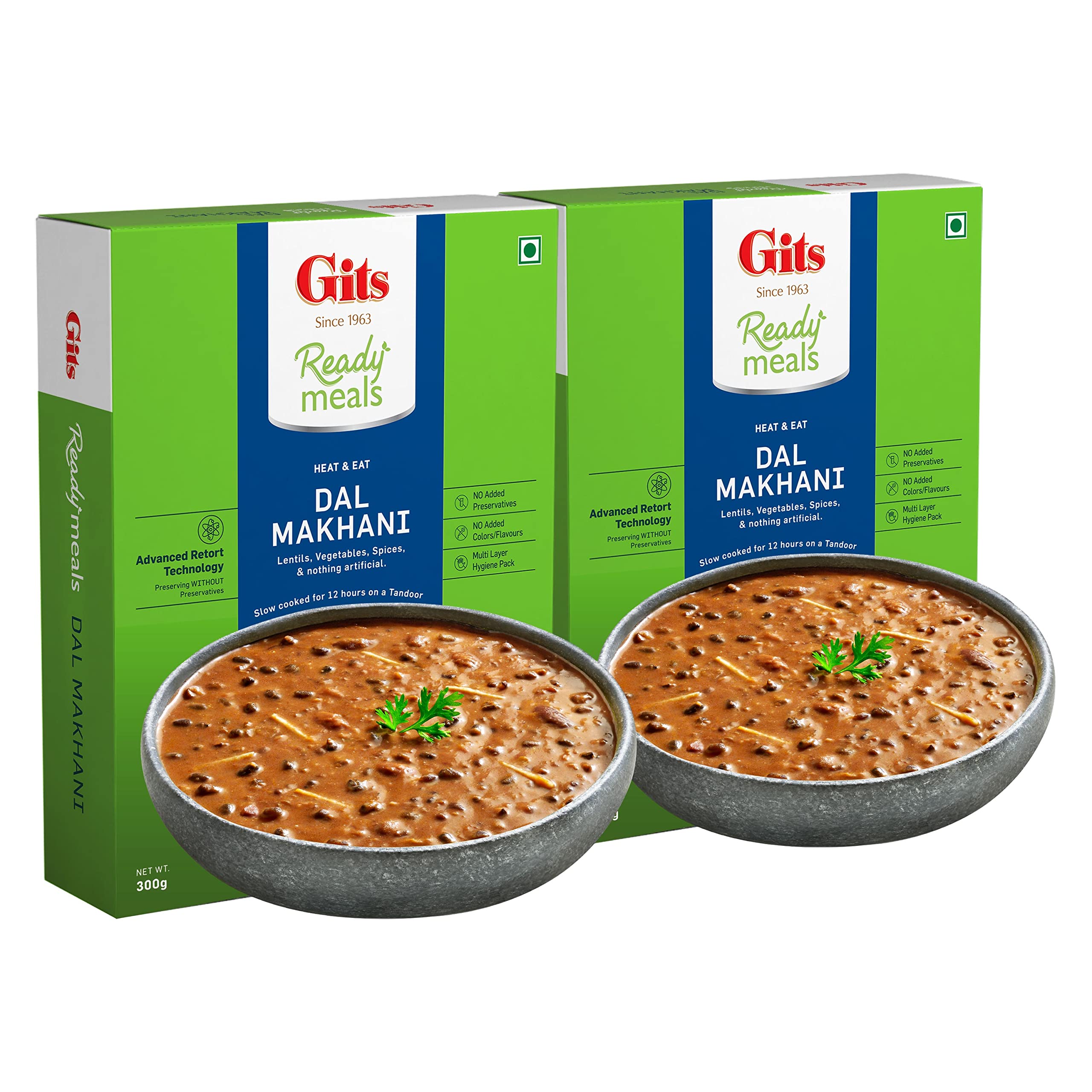 Gits Ready to Eat Dal Makhani, Pure Veg, Heat and Eat, Microwaveable, 600g (Pack of 2 X 300g Each) (B08G1PKX5Y) Amazon Price History, Amazon Price Tracker