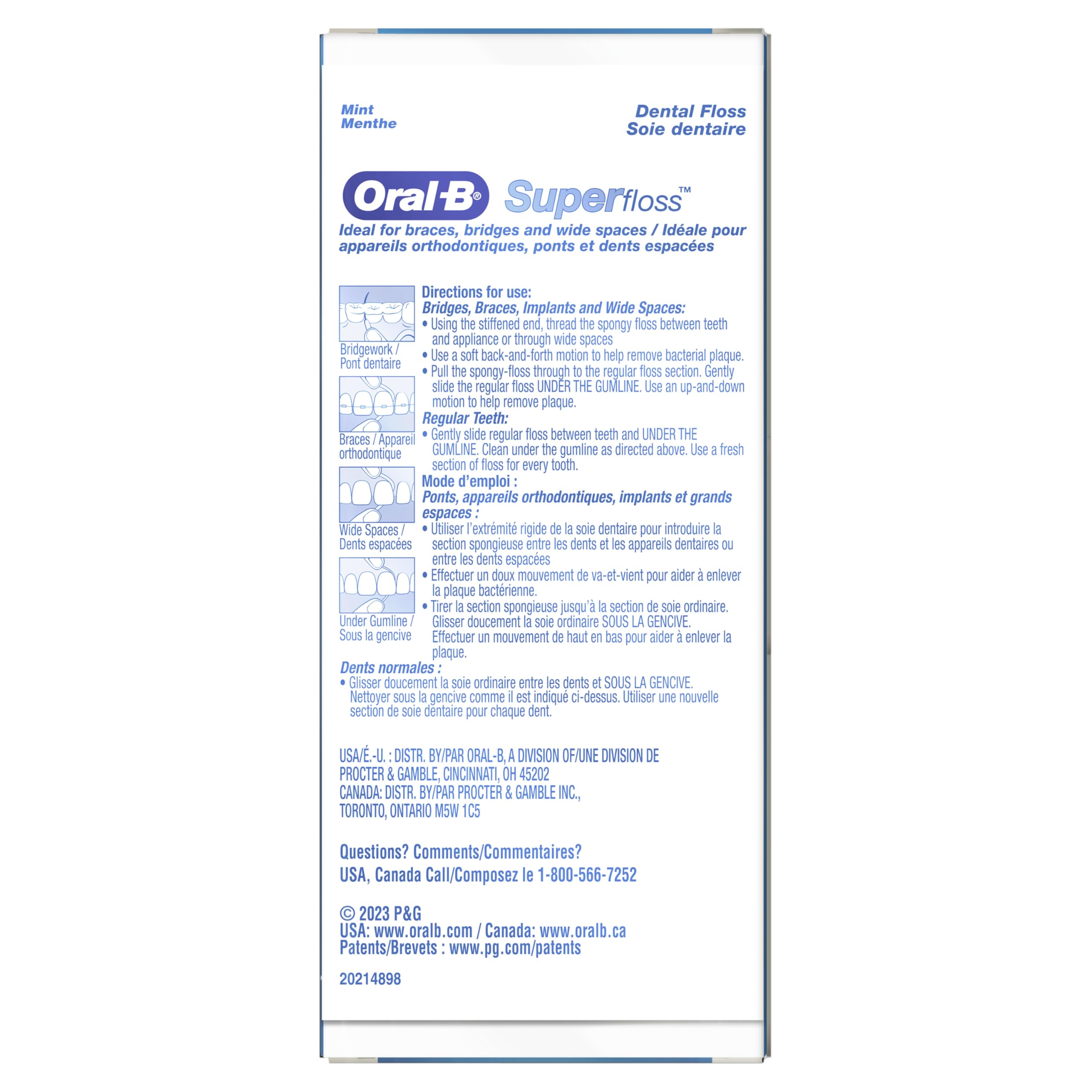 Oral-B Super Floss - For Braces & Bridges -4