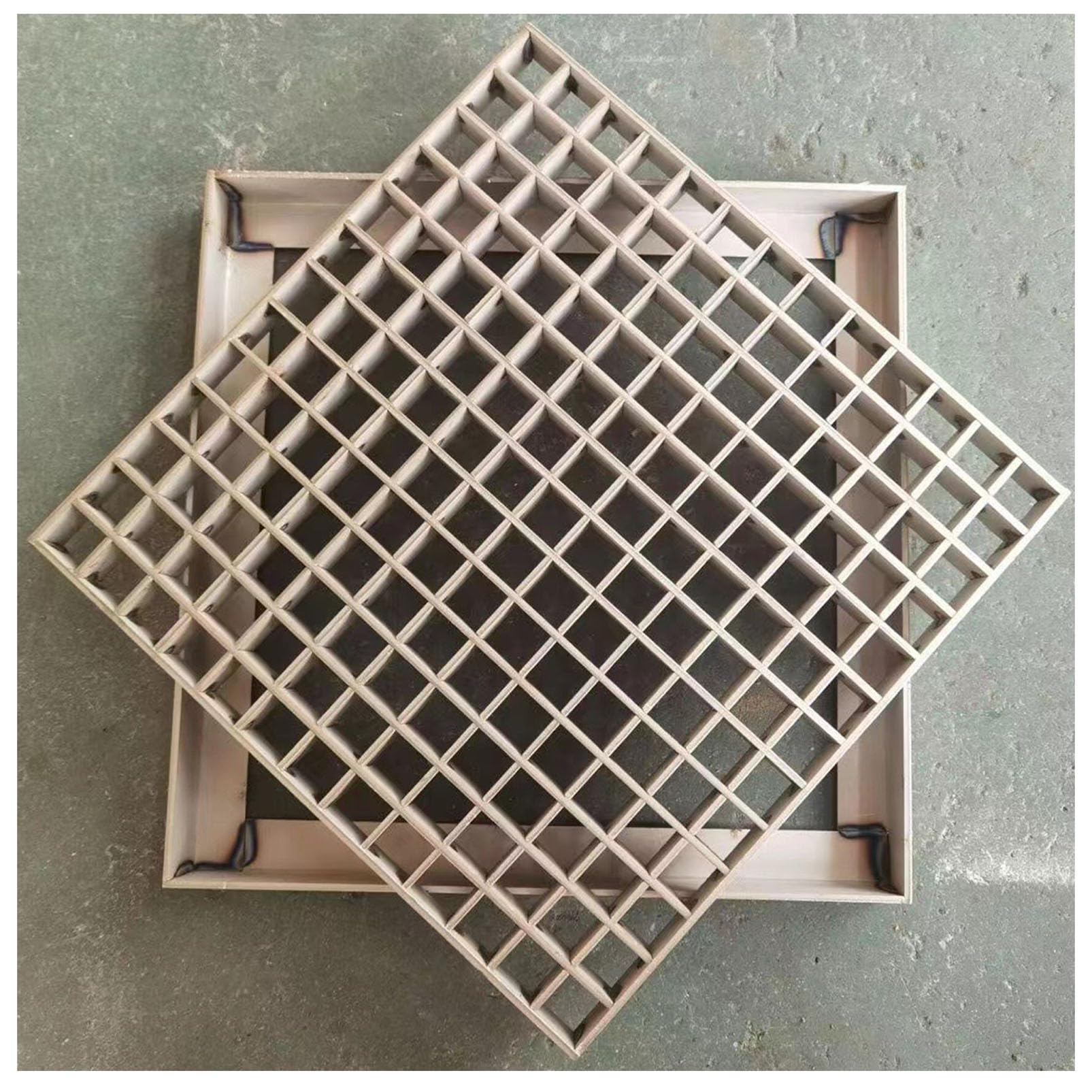 Heavy Duty Outdoor Drain Grate Cover with Frame, Stainless Steel Catch Basin Grate for Garage, Patio, Concrete, and Sewer Drainage - Durable and Reliable