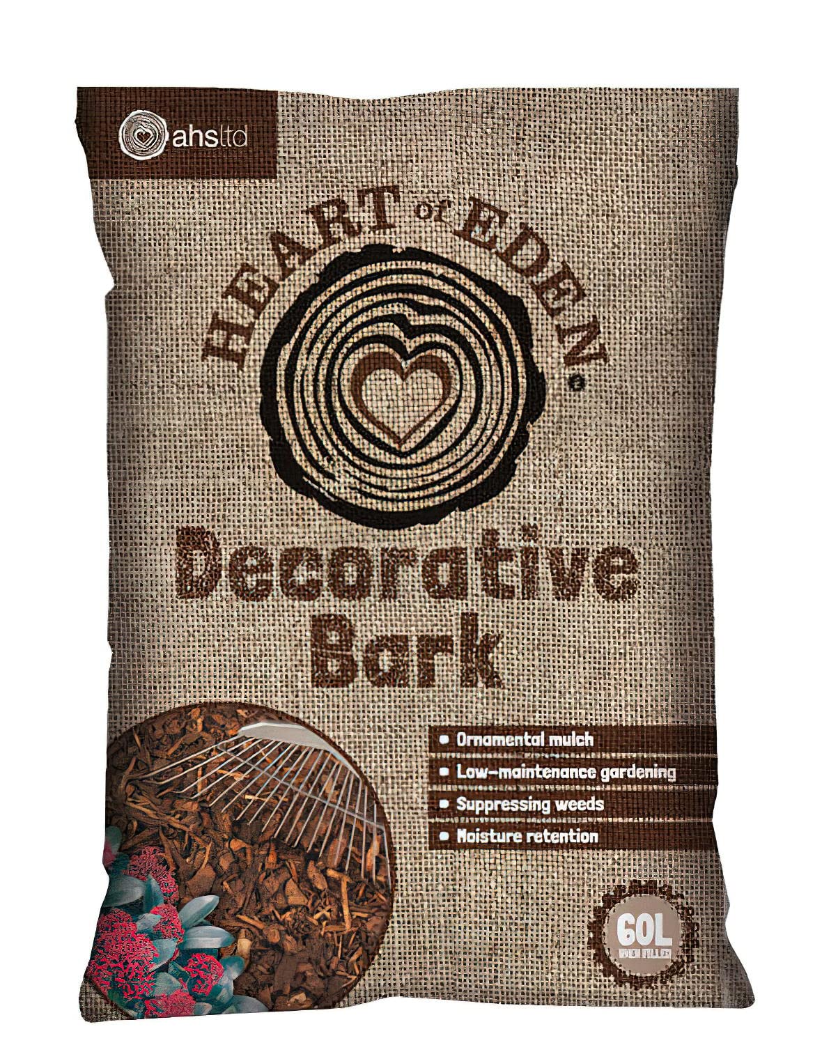 Heart of Eden Decorative Bark, 60L