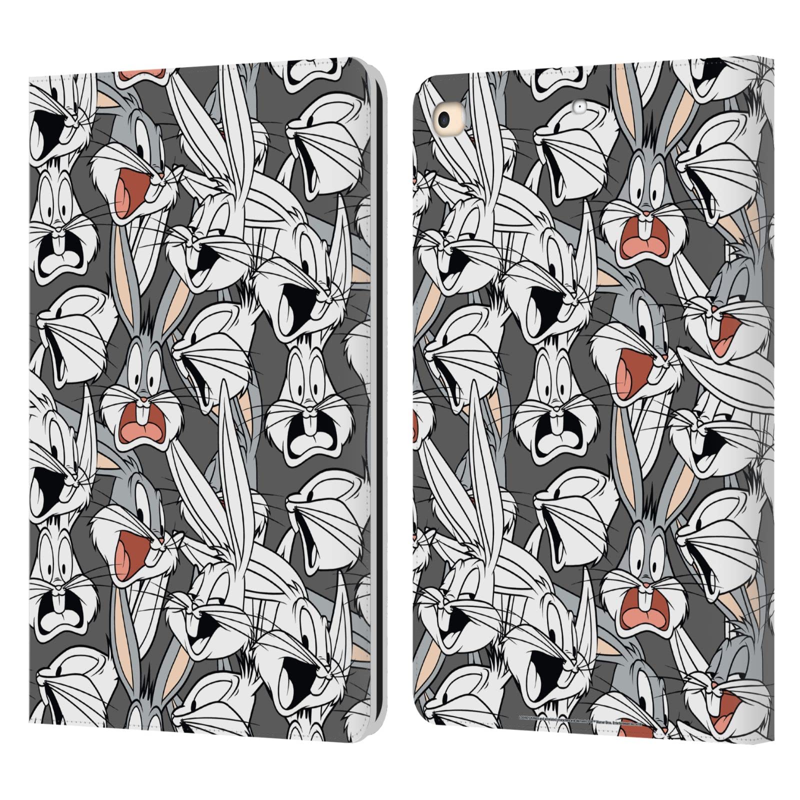 Étui en cuir Looney Tunes Bugs Bunny avec support multi-angle pour iPad 9.7 - 7