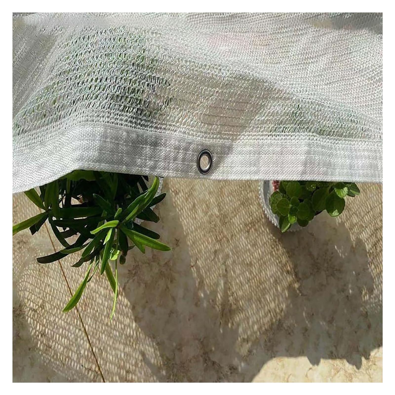 FGJsfhrDTU Shade Cloth Greenhouse Shading, Plant Cover Greenhouse Chicken Coop Tomatoes Plants Shading Net with Grommets Shade Cloth 50% Shadin(8x10m)