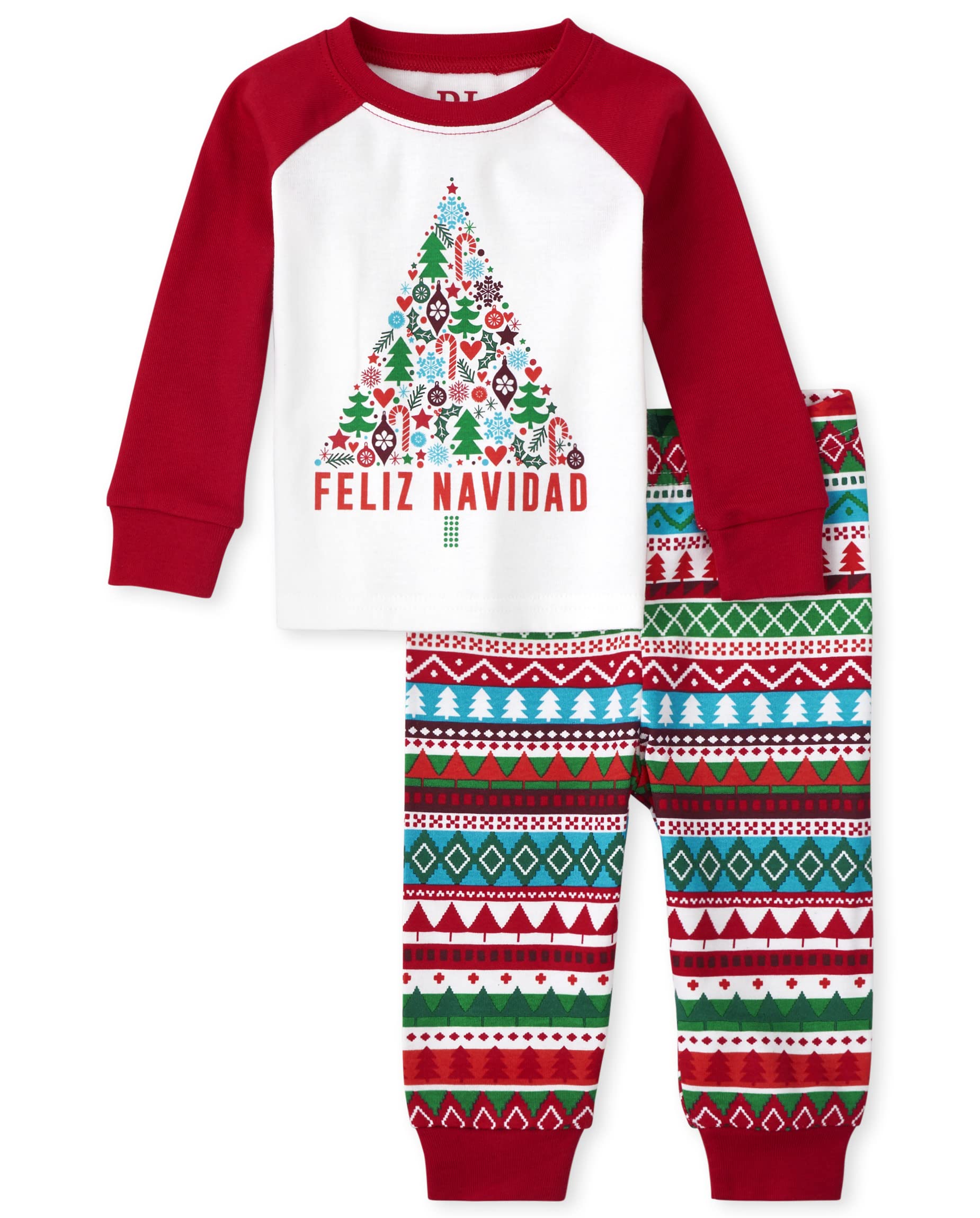 The Children's Place Family Matching Christmas Pajama Sets, Cotton