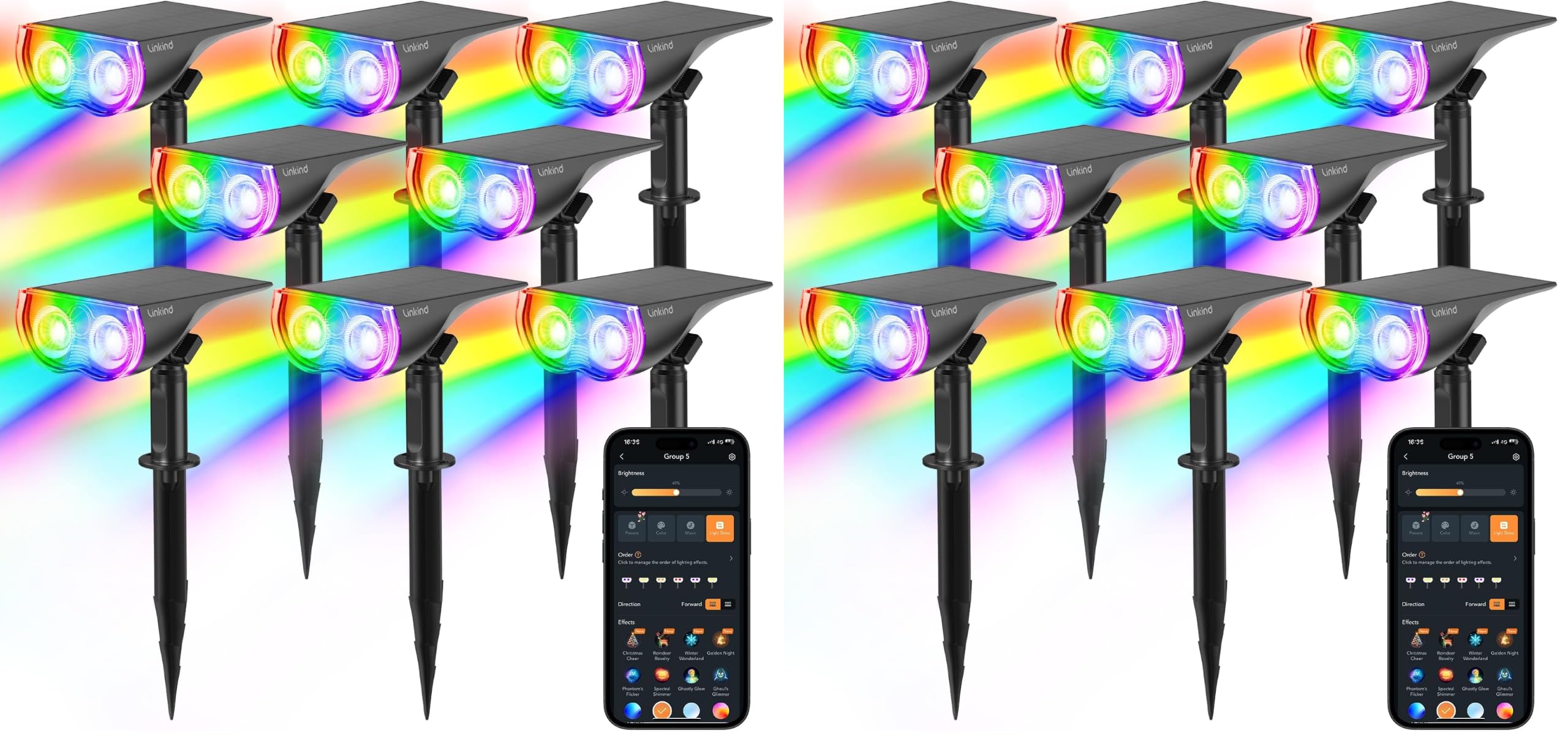 Linkind Smart Solar Spot Lights - Halloween & More -12