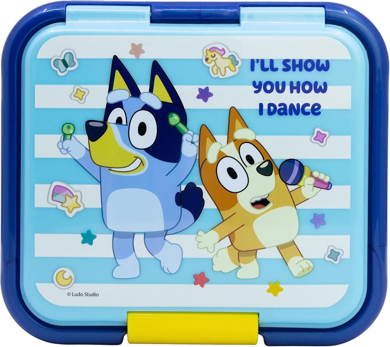 Stor Robuesta Multi-Function Lunch Box for Kids with 3 Compartments by Bluey