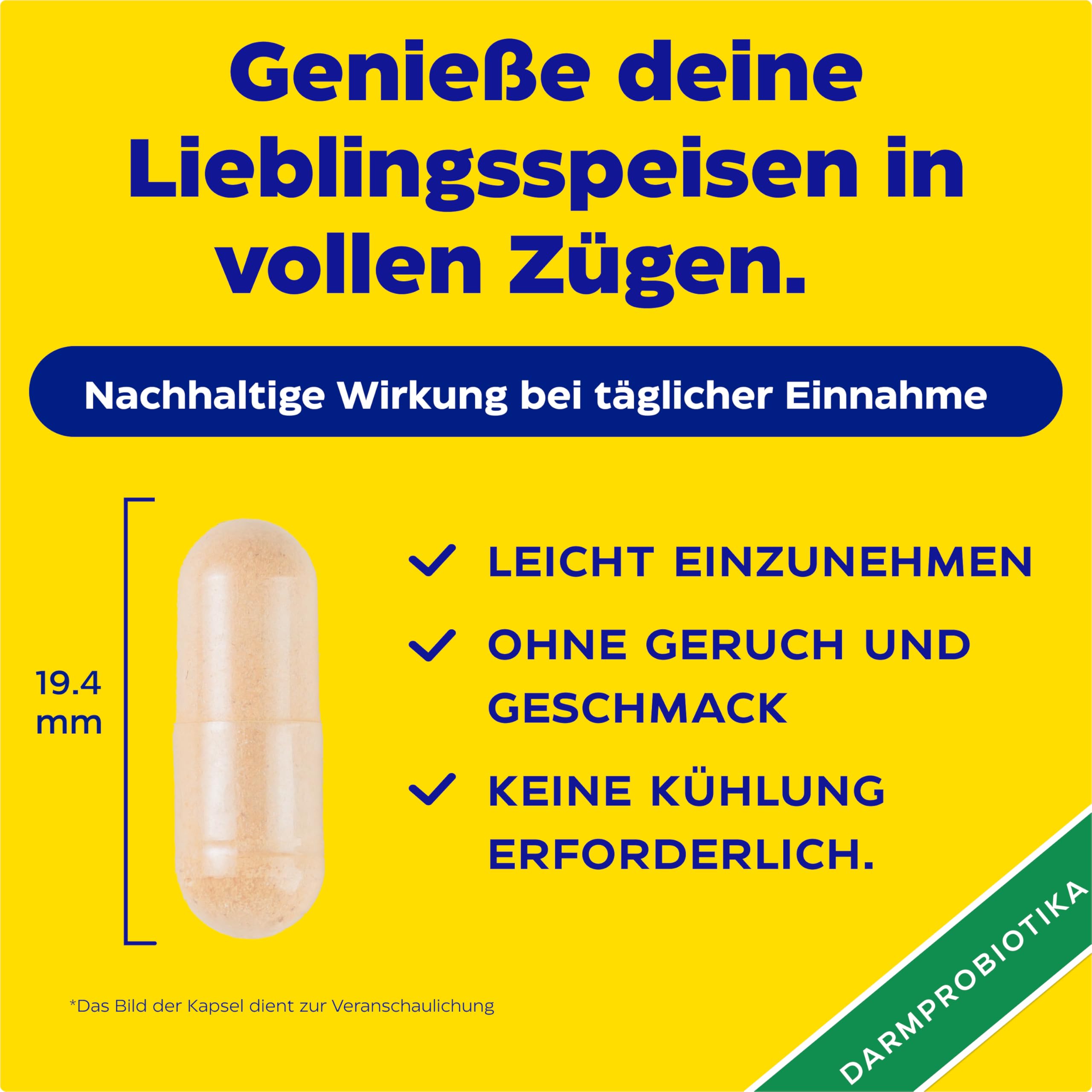 Enzymedica - Pro-Bio, für einen gesunden Darm, fördert die Verdauung & reguliert Darmtätigkeit, reduziert Gase & Blähungen, mit über 10 Milliarden KBE, Glutenfrei, Milchfrei, 90 Kapseln