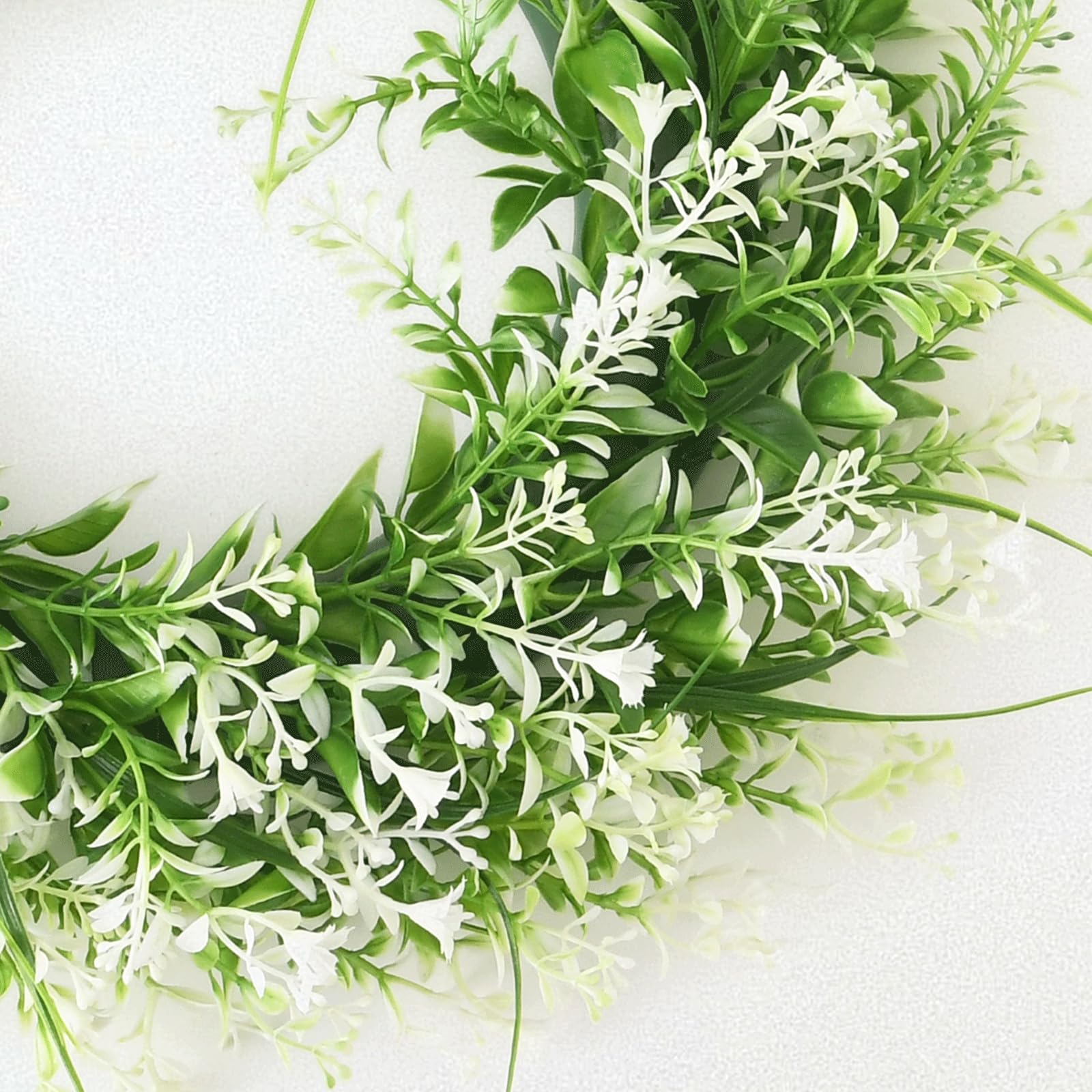 Ghirlanda per Porta d'ingresso Ghirlanda Esterna 16x16 Pollici Decorazione per Matrimonio e casa Primavera Estate Corona per Porta Decorazione per Interni ed Esterni