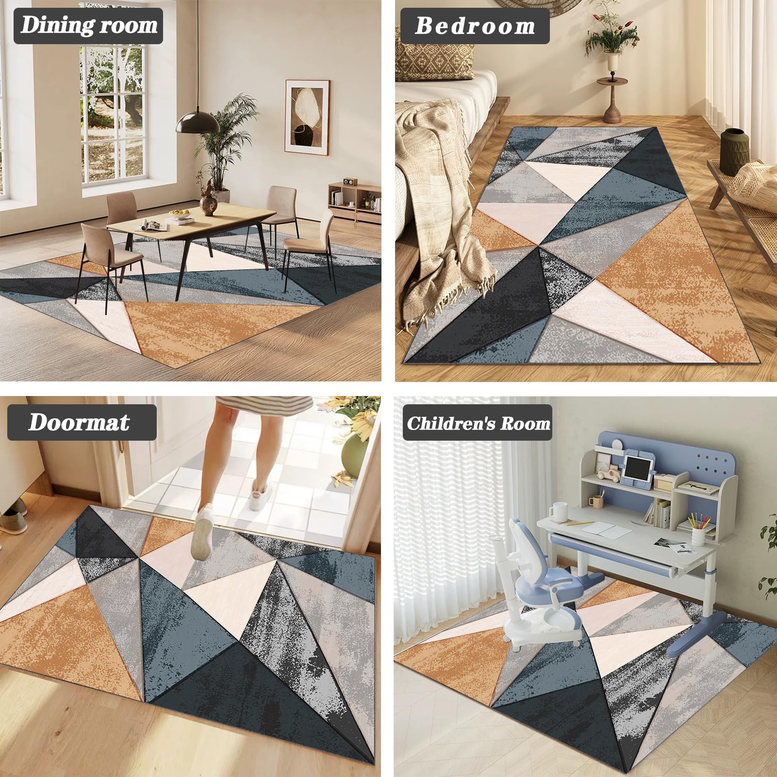JaevKwzy Chair mat for Hard Floors Heavy Duty Office Chair Mats for Carpeted and Hardwood Floor Carpet Protector Chair Mat Floor Mats Wood/Tile Protection Mat for Office & Home 140 x 180 cm - Image 7