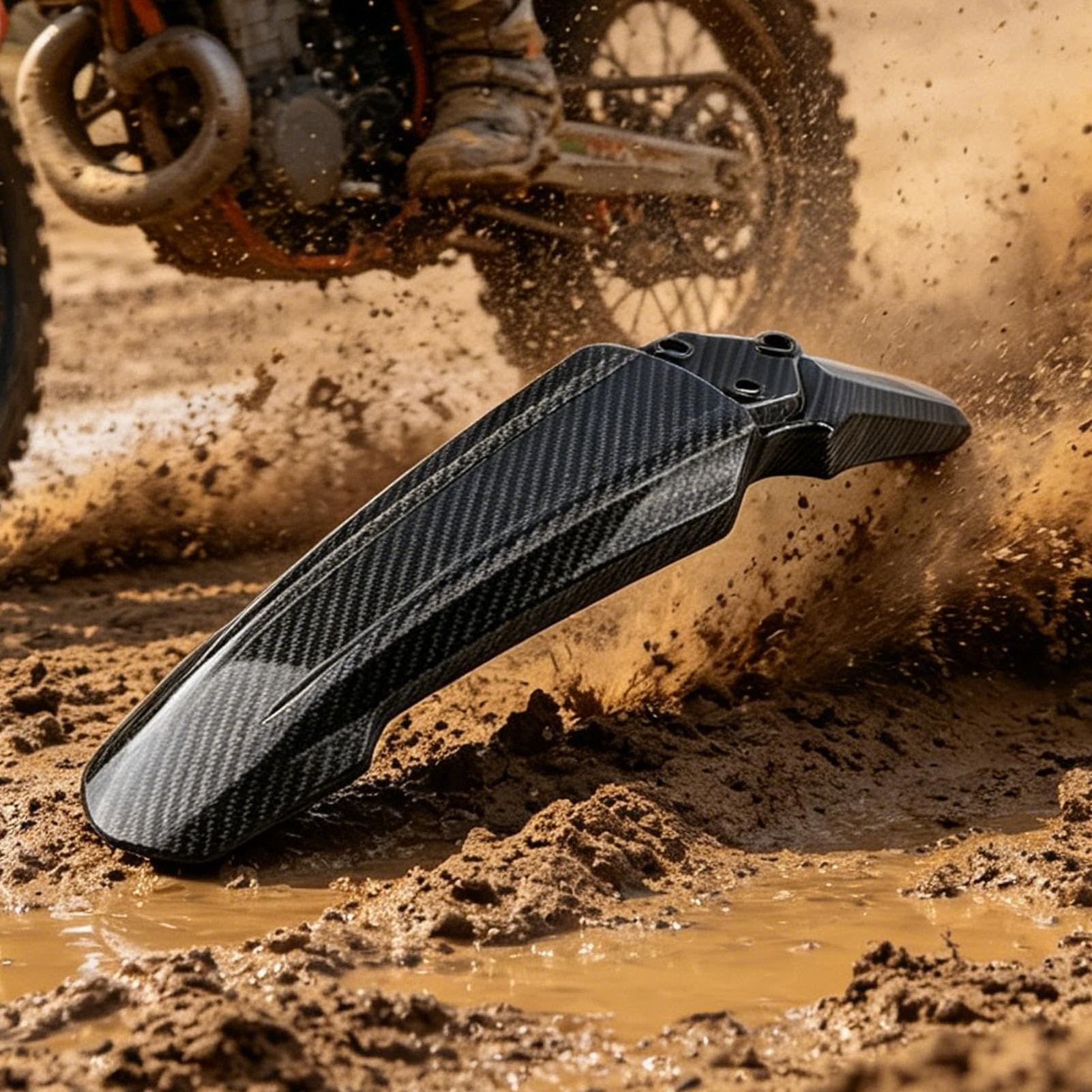 Parafango Moto Leggero Antipolvere | Paraschizzi Posteriore per Motocicletta per Viaggio e Turismo, Guida Ogni , Avventure, Fai da Te, Uso Quotidiano , Officine