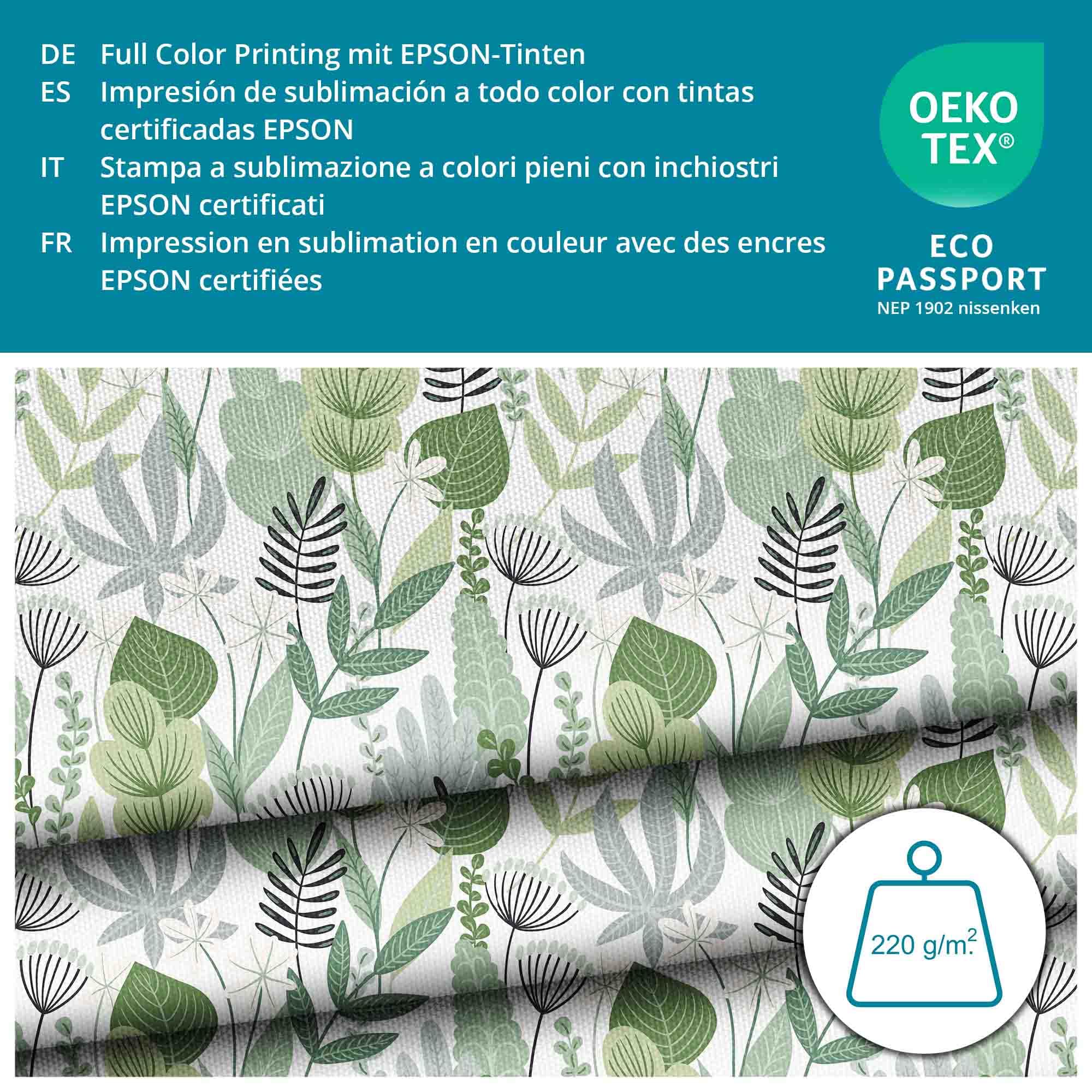 DreamRoots Tessuto Impermeabile al metro 160 cm Larghezza, 220 g/m² 600D, Stoffa per Cuscini Esterni - Foxes Pastel 1M