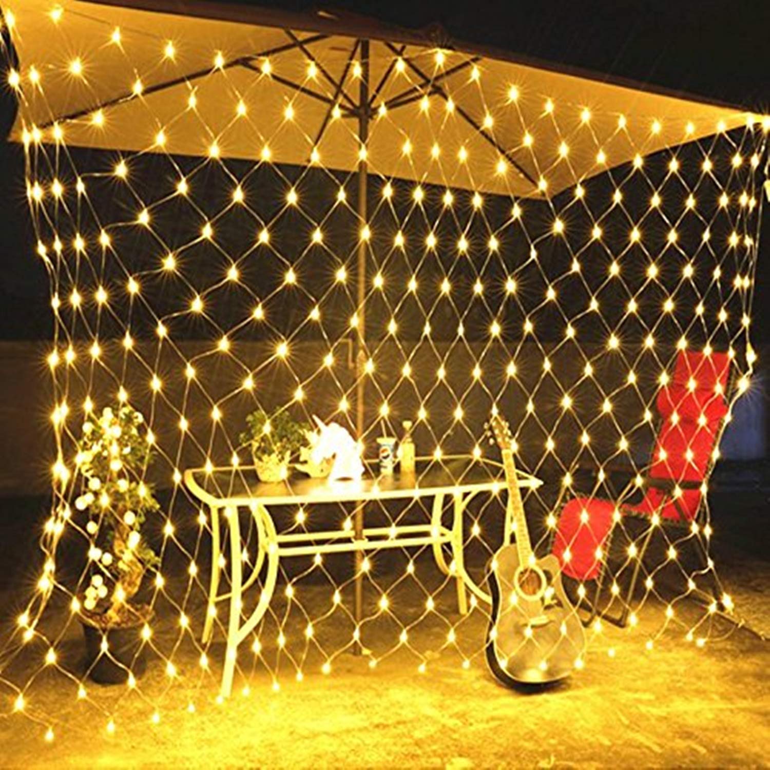 THODAHATKE Led Net Mesh Fairy String Decorative Lights Low Voltage 9.5ft x 7.5ft 224 LEDs (Warm-White) (B0CJKQ6K6X) Amazon Price History, Amazon Price Tracker