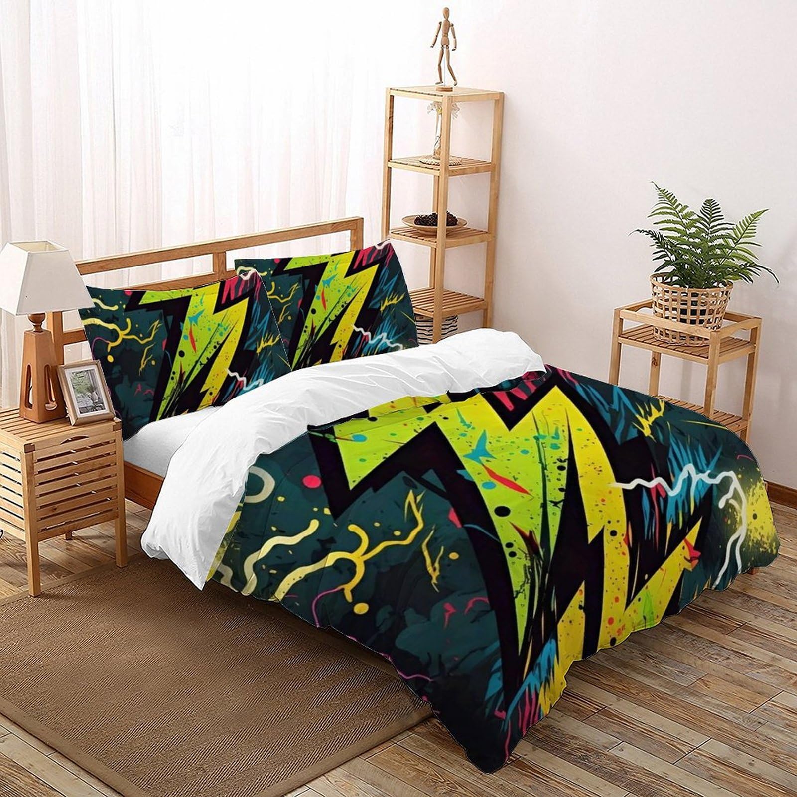 Housse de couette 200x200cm motif animal sauvage pour créer un véritable cocon de douceur