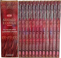 Incenso Hem Sândalo e Canela - Prosperidade e Proteção Cx.12un.8v.