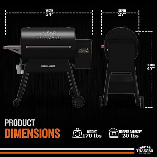Miniatura 2 de Traeger Ironwood 885 - Parrilla de pellets de madera y ahumador, parrilla de pellets WiFi con modo Super Smoke, controlador D2, área de cocción