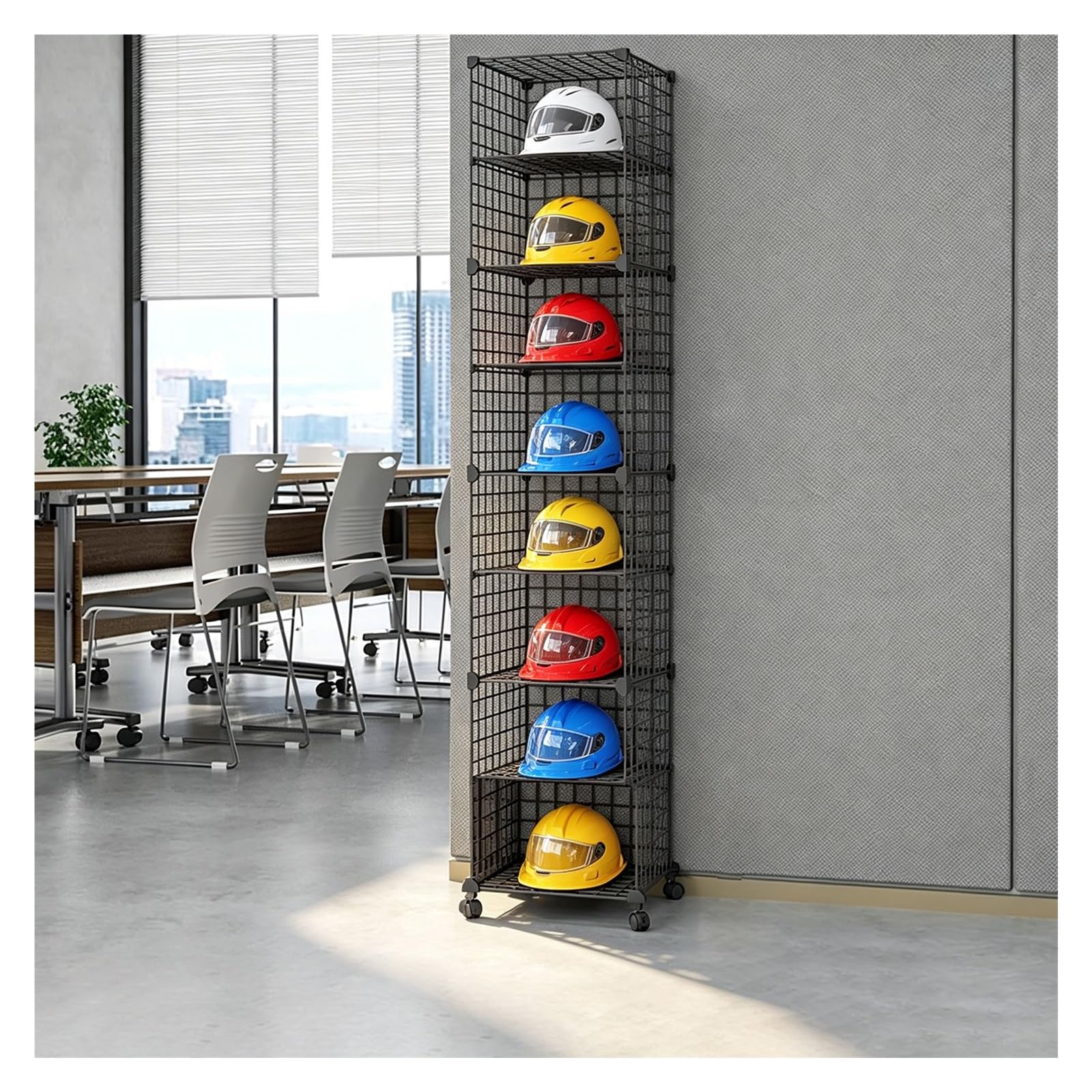 JYHHCYS Hard Hat Rack Safety Helmet Holder Organizer Floor-Standing