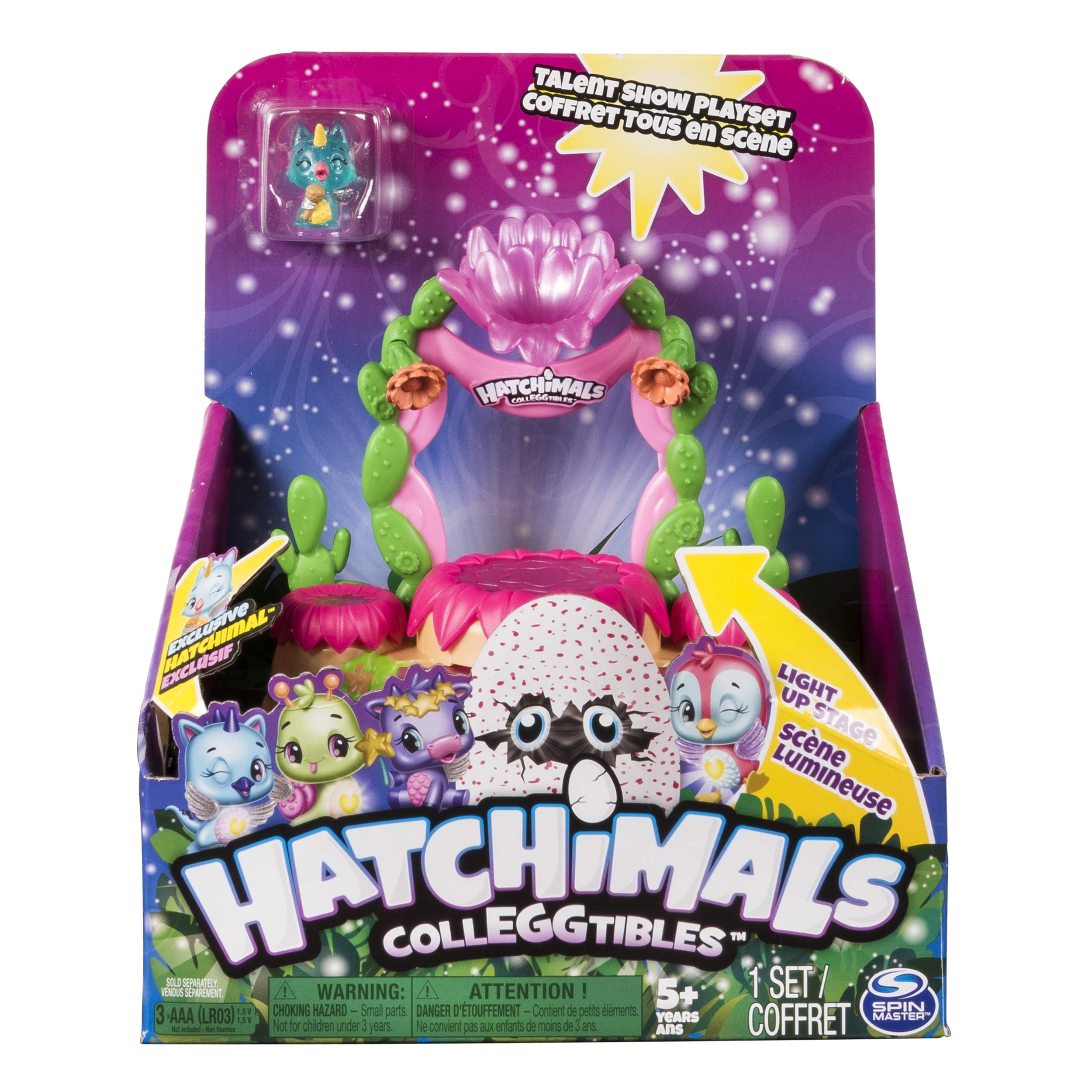 Hatchimals CollEGGtibles Talent Show Light-up Playset with an Exclusive Season 4 Hatchimals CollEGGtible for Ages 5 and Up