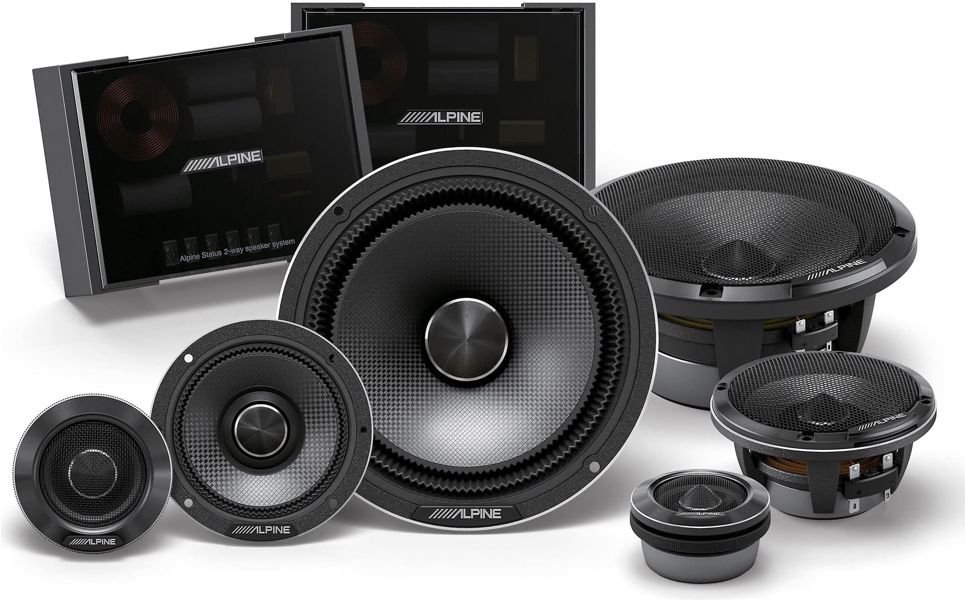 Alpine HDZ-653 Status Hi-Res Series 6-1/2" 3-Way Component System