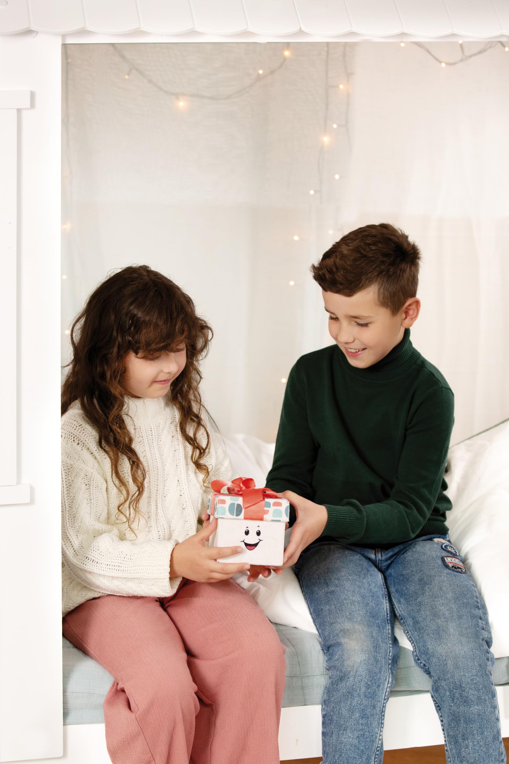 NICI Pudełko prezentowe Dreamy Winter 11×11×11 cm niebieskie – eleganckie pudełko na biżuterię lub drobiazgi, idealne na prezent dla kobiet i mężczyzn