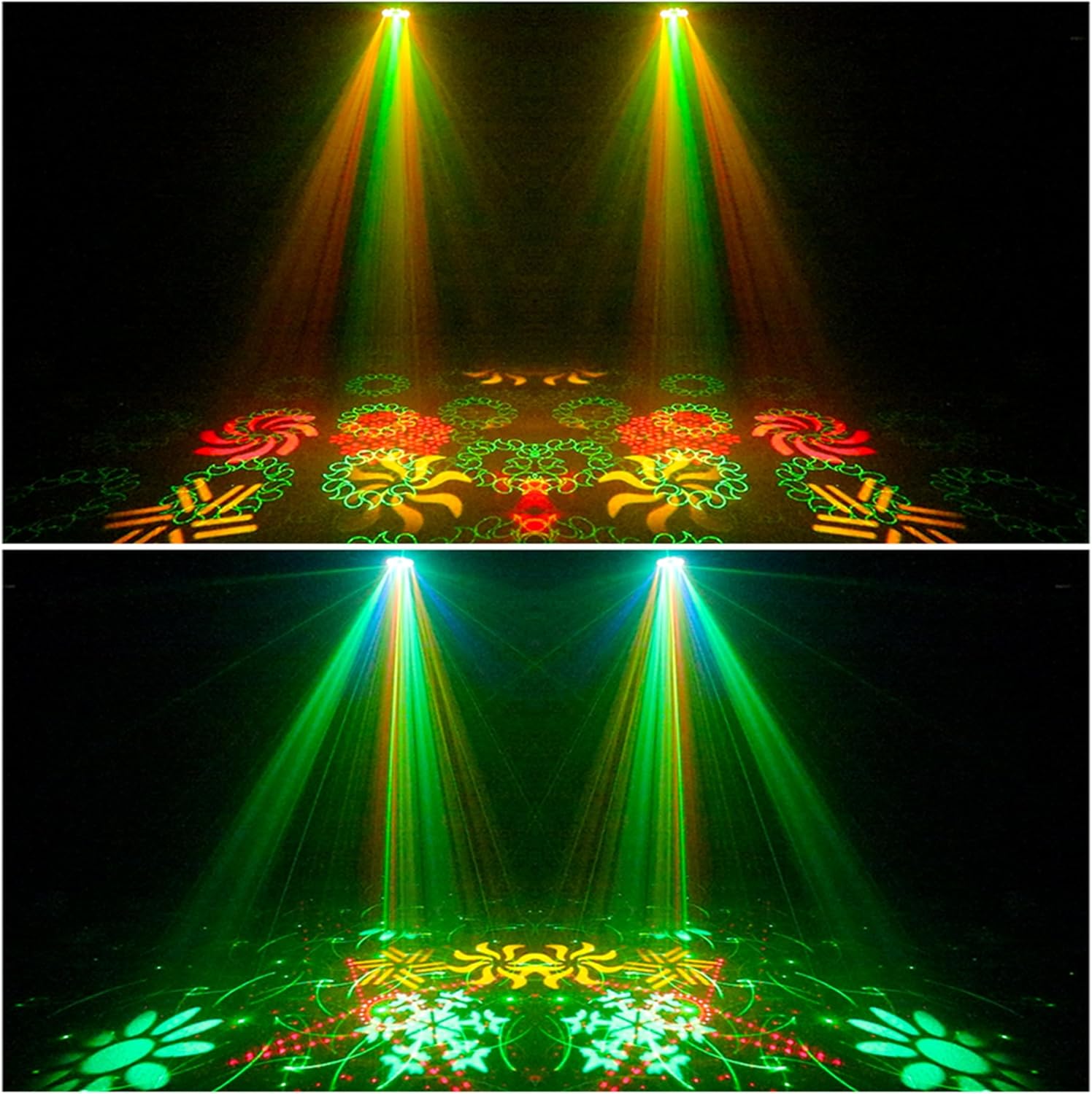 All in One Disco Lights Party Stage Lights,DMX512, Sound Activated, DJ Strobe Lights for Karaoke Christmas, Events,Wedding Decor,Happy Birthday Parties