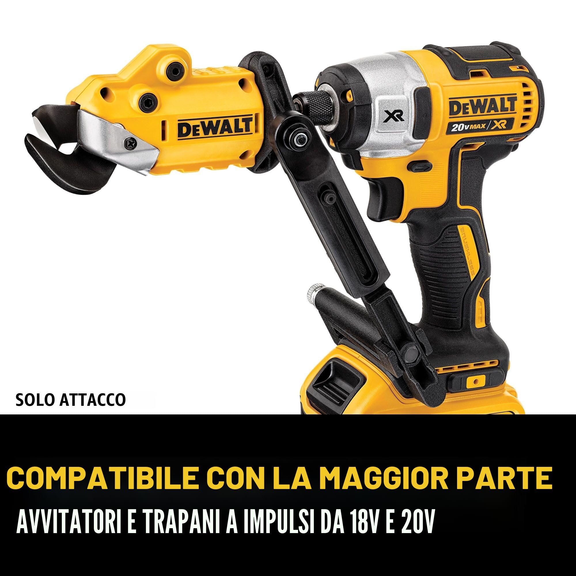 DEWALT DWASHRIR - Cesoie in metallo, pronte per l'impatto, nero/giallo