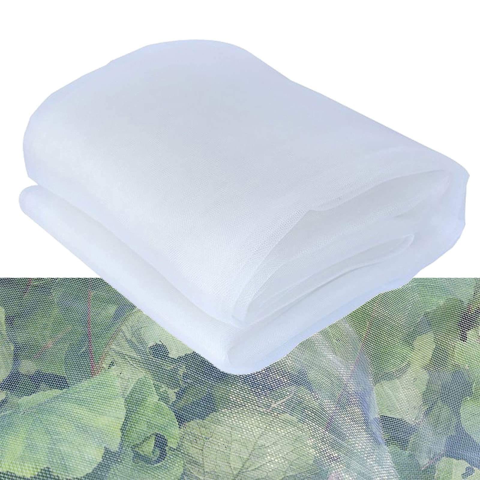 Red protectora para jardín, malla antipájaros, para plantas, red de jardín fina para flores, frutas y verduras, tamaño 5 x 10 m, control eficaz de plagas y protección de plantas