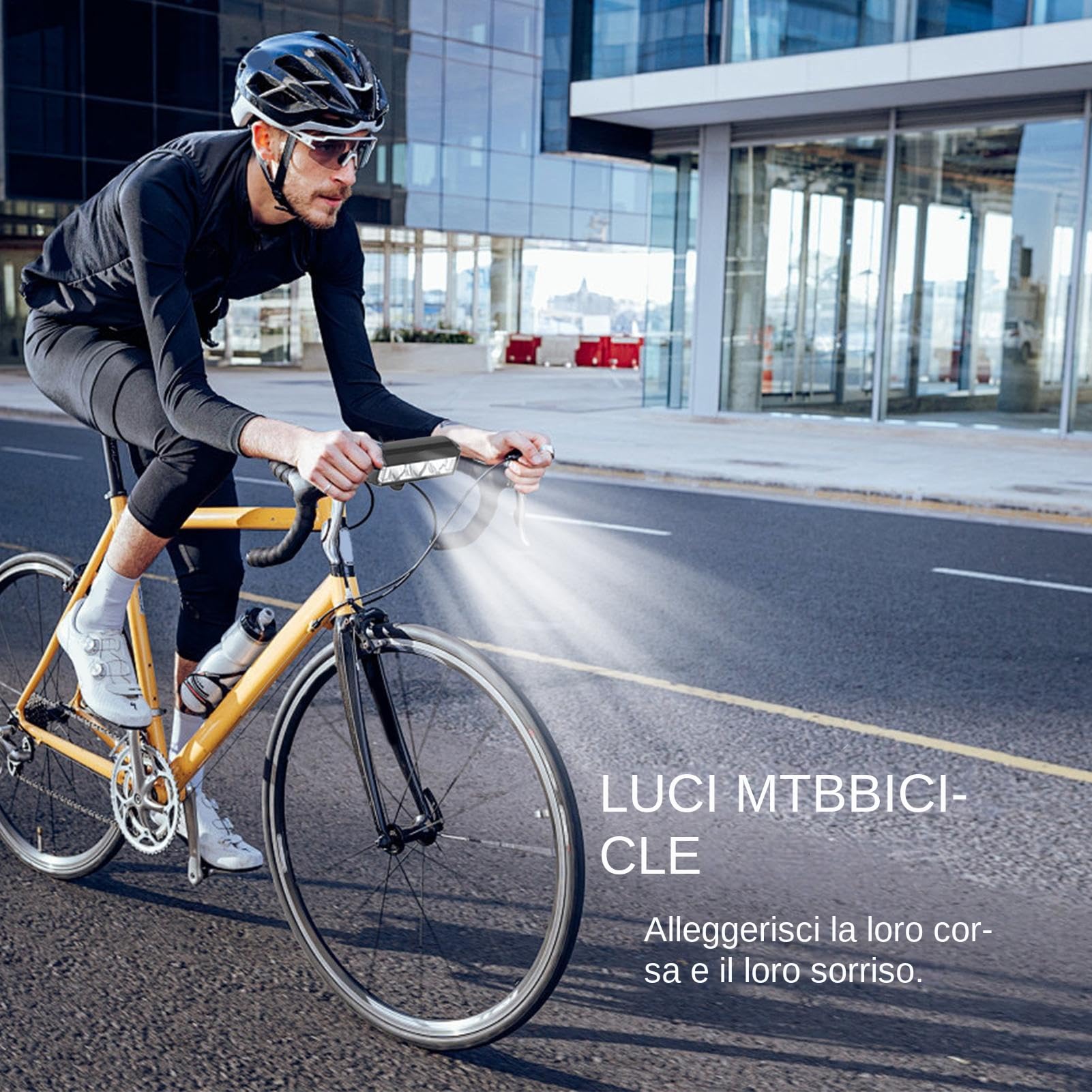 Luce Anteriore Per Moto - Faro A LED Per Guida In Moto, Fanale Posteriore A LED Ricaricabile Per, Accessorio Ciclismo Impermeabile Per Motos, Fari Anteriori Per Motocross Dirt Bike E-Bike ATV