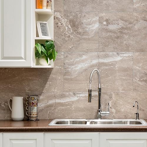 Miniatura 82 de Palisade Muestra envolvente de ducha y bañera de azulejos de 4.5 pulgadas x 11 pulgadas en tierra griega