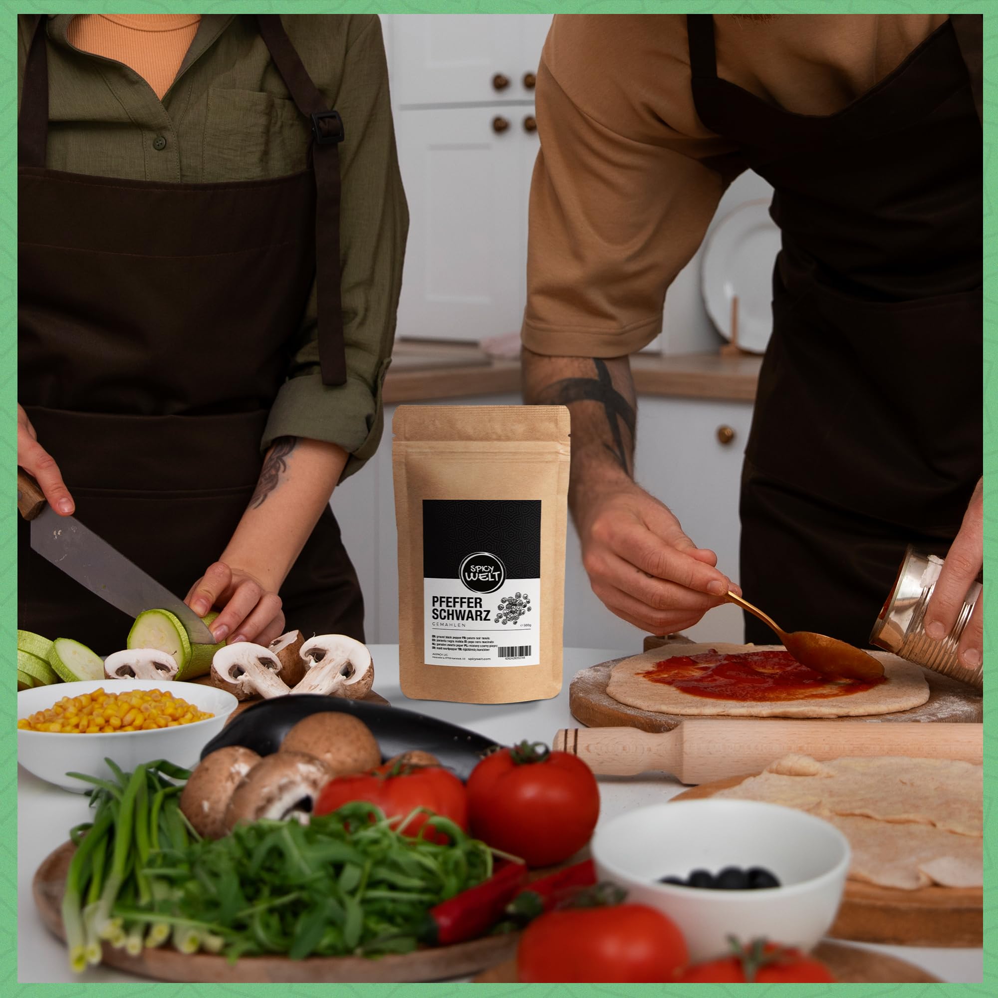 Spicy Welt Poivre Noir Moulu (1kg) – Poivre en Poudre Puissant | Idéal Steaks, Sauces & Plats Mijotés | Saveur Corsée | 100% Naturel, Sans Additifs