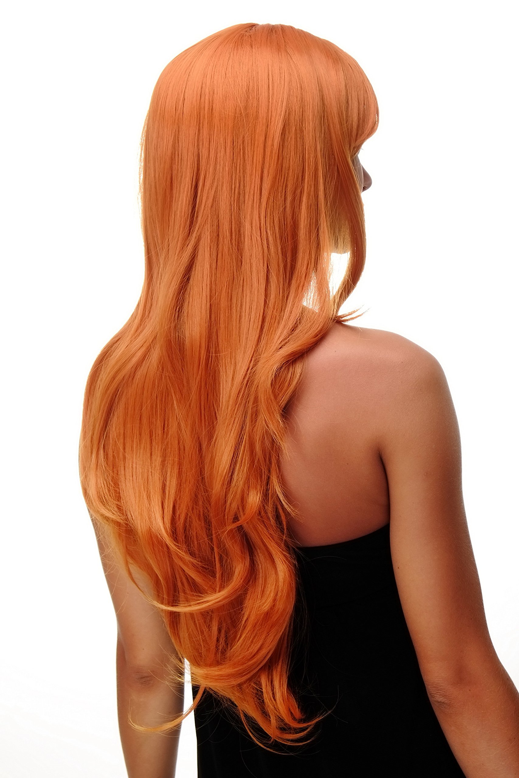WIG ME UP 3111-T2735 Lady Quality Wig Cosplay very long long bangs fringe can part to side straight orange approx 27,5inch - Image 2