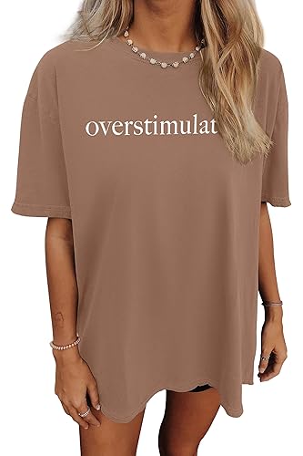 LUXVEER "Overstimulated" Women's Oversized T-shirt