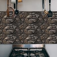 Vista 3 de Retro Tile Sticker Peel and Stick Wallpaper, Stick On Backsplash Tiles for Kitchen Wall Tile Stickers Waterproof Bathroom Decals Self Adhesive