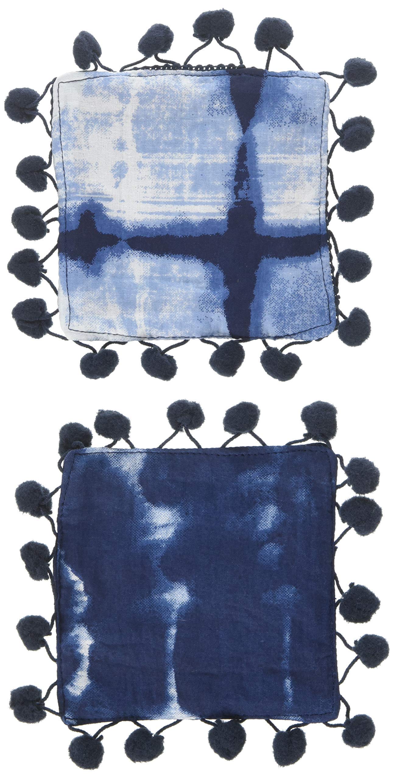 GlobalNiche® Lone Elm Studios S/6 Indigo Ink CoasteDecor, 5.5InL x 1InW x 5InH, Blue