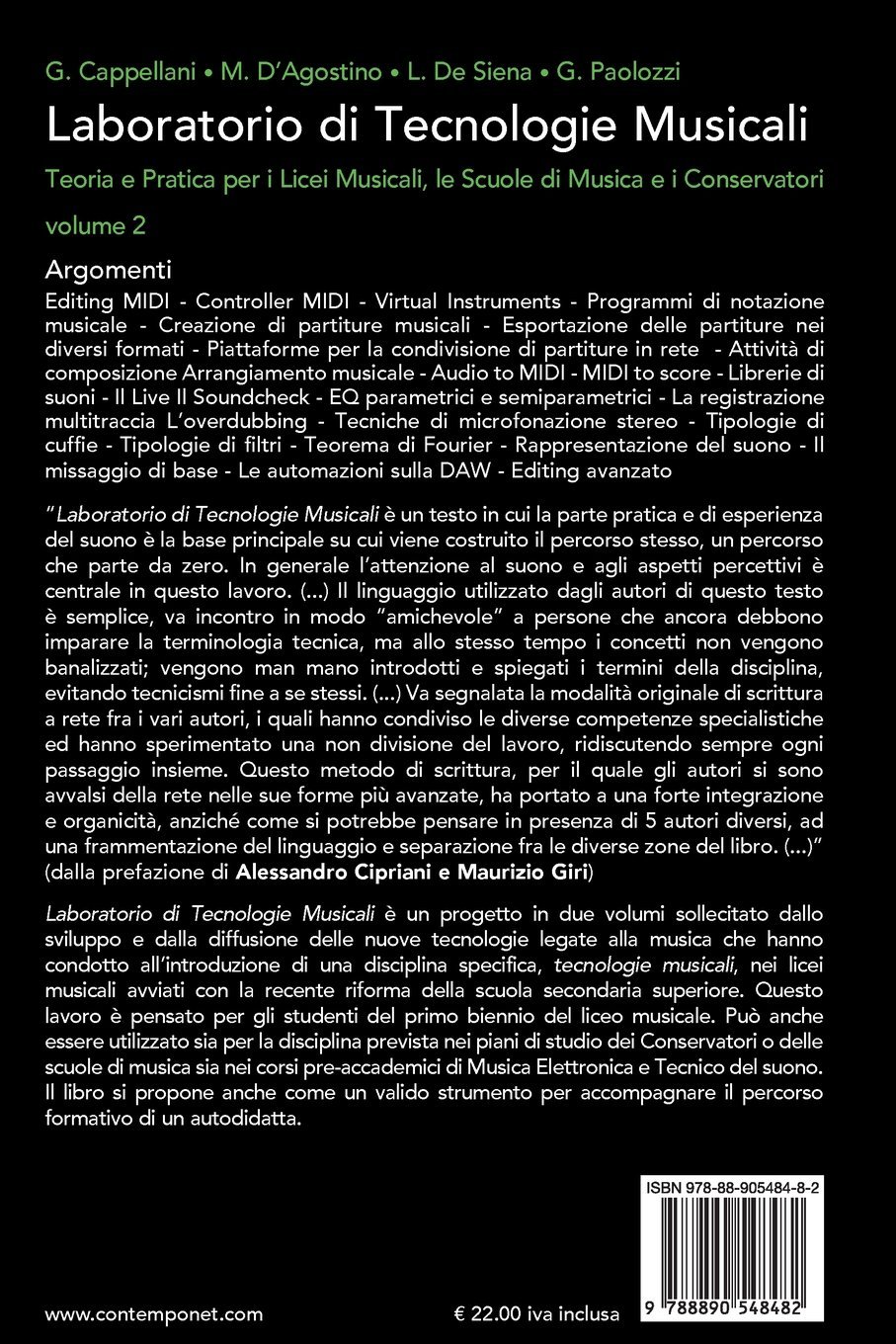Laboratorio di tecnologie musicali. Teoria e pratica. Per i Licei musicali, le Scuole di musica e i Conservatori: 2