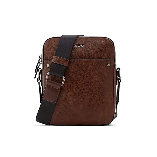 ALDO Men's Poani Crossbody Bag, Dark Brown