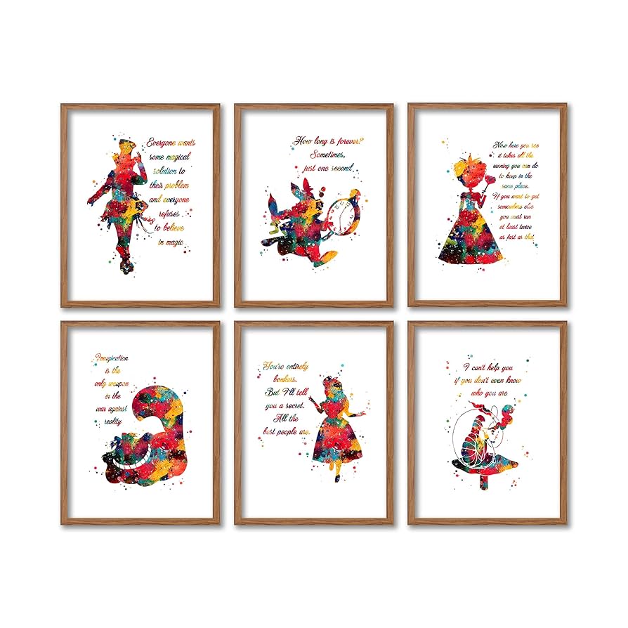 amazon-com-alice-in-wonderland-quote-watercolor-kid-s-room-decoration-mad-hatter-wall-art-cashire-cat-print-white-rabbit-picture-alice-gift-caterpillar-wall-decor-queen-of-hearts-painting-8x10-unframed-print-set for Free Printable Alice In Wonderland Quotes Amazon.com: Alice In Wonderland Quote Watercolor Kid's Room Decoration Mad Hatter Wall Art Cashire Cat Print White Rabbit Picture Alice Gift Caterpillar Wall Decor Queen of Hearts Painting 8x10 Unframed Print Set : for Free Printable Alice In Wonderland Quotes