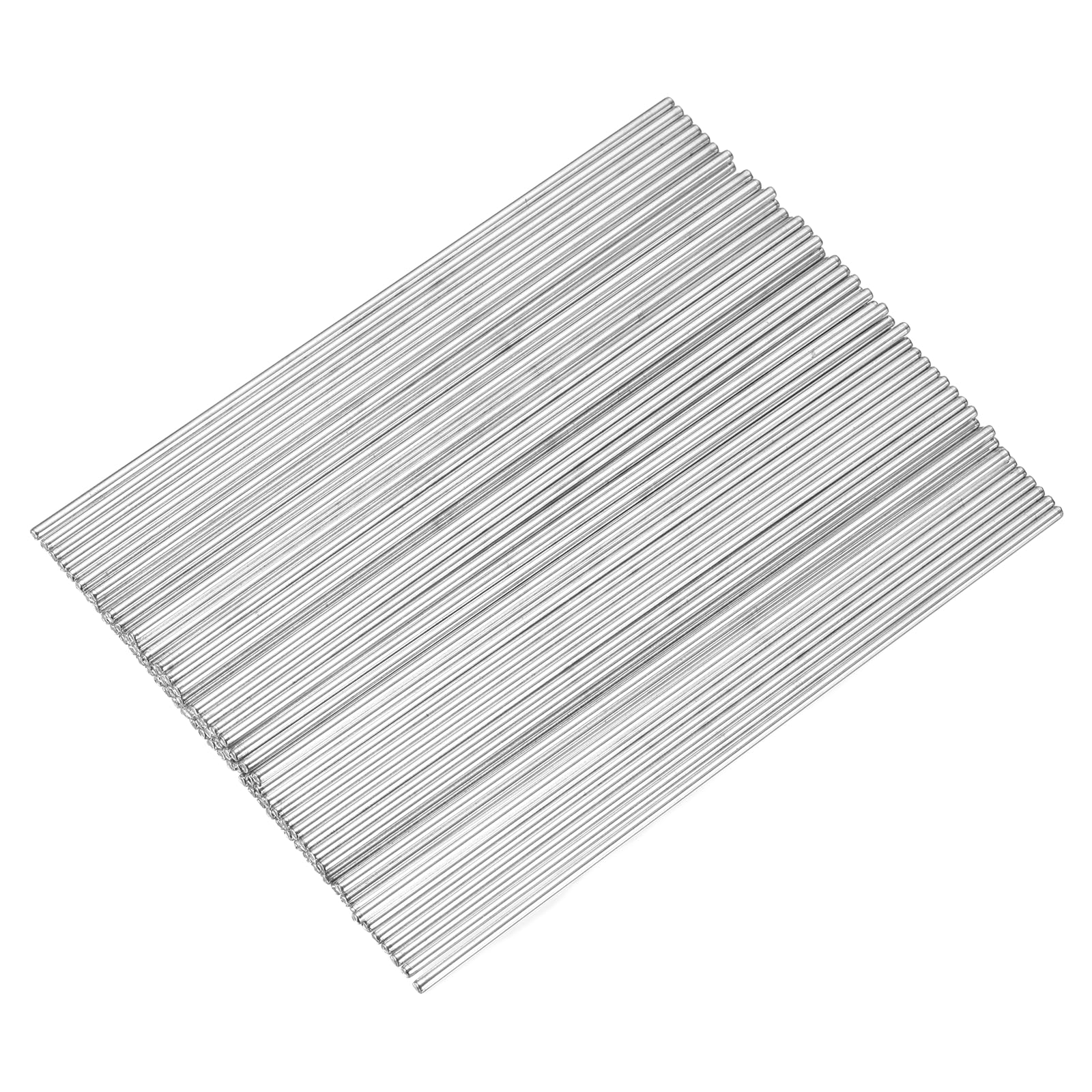 sourcing map 80pcs 2mmx120mm Toys Shaft Round Rod Axles Drive Shaft Silver — image 1