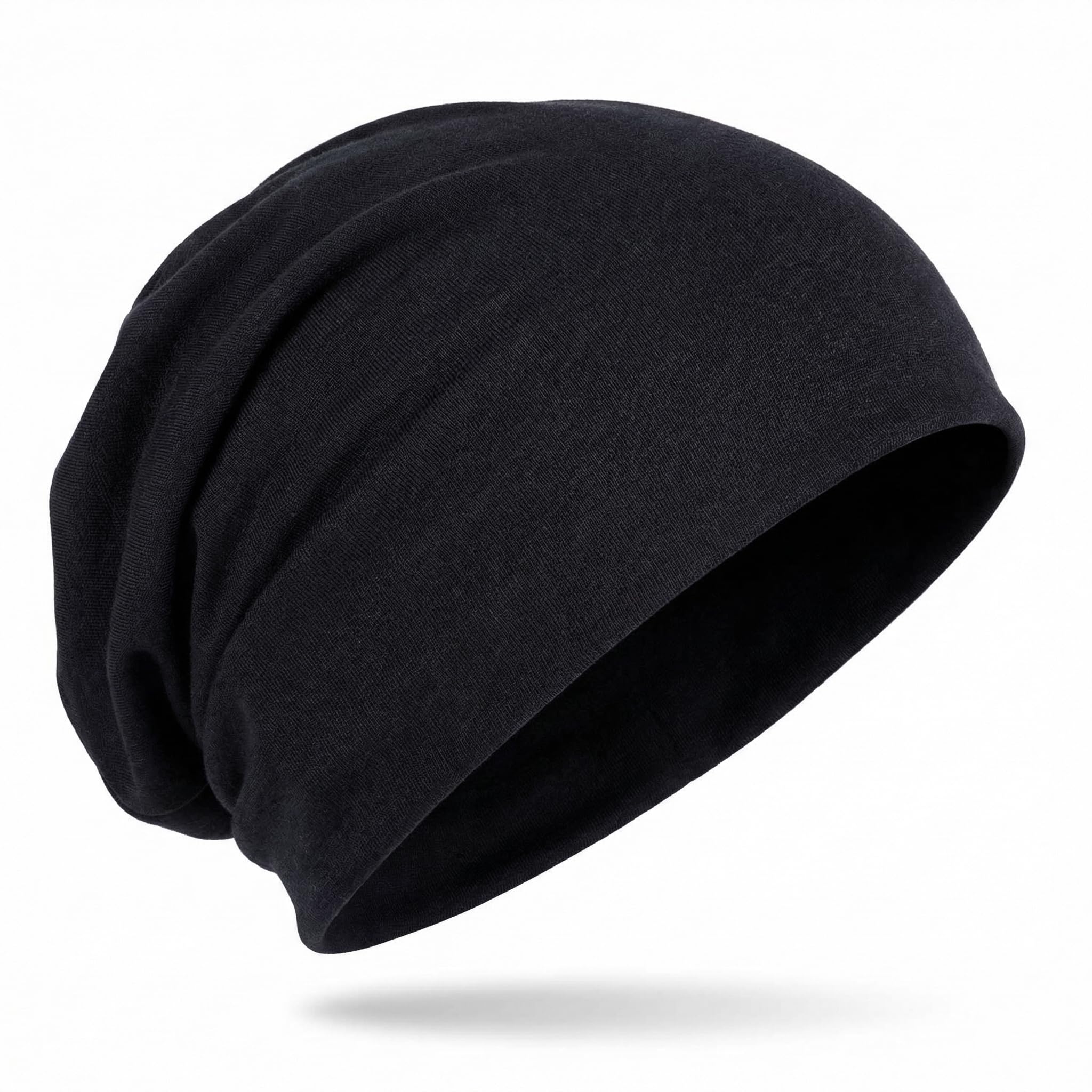 Hatstar Wende-Beanie für Damen & Herren, einfarbig oder zweifarbig, Outdoor Slouch Beanie, Fahrradmütze aus Baumwoll-Mix, One Size, atmungsaktive Laufmütze, Bequeme Übergangsmütze für Sommer