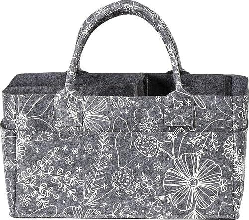 Sammy & Lou Organizador de pañales  Bolsa plegable con asas  Organizador para pañales, toallitas y suministros para cambiadores de bebé  Papelera