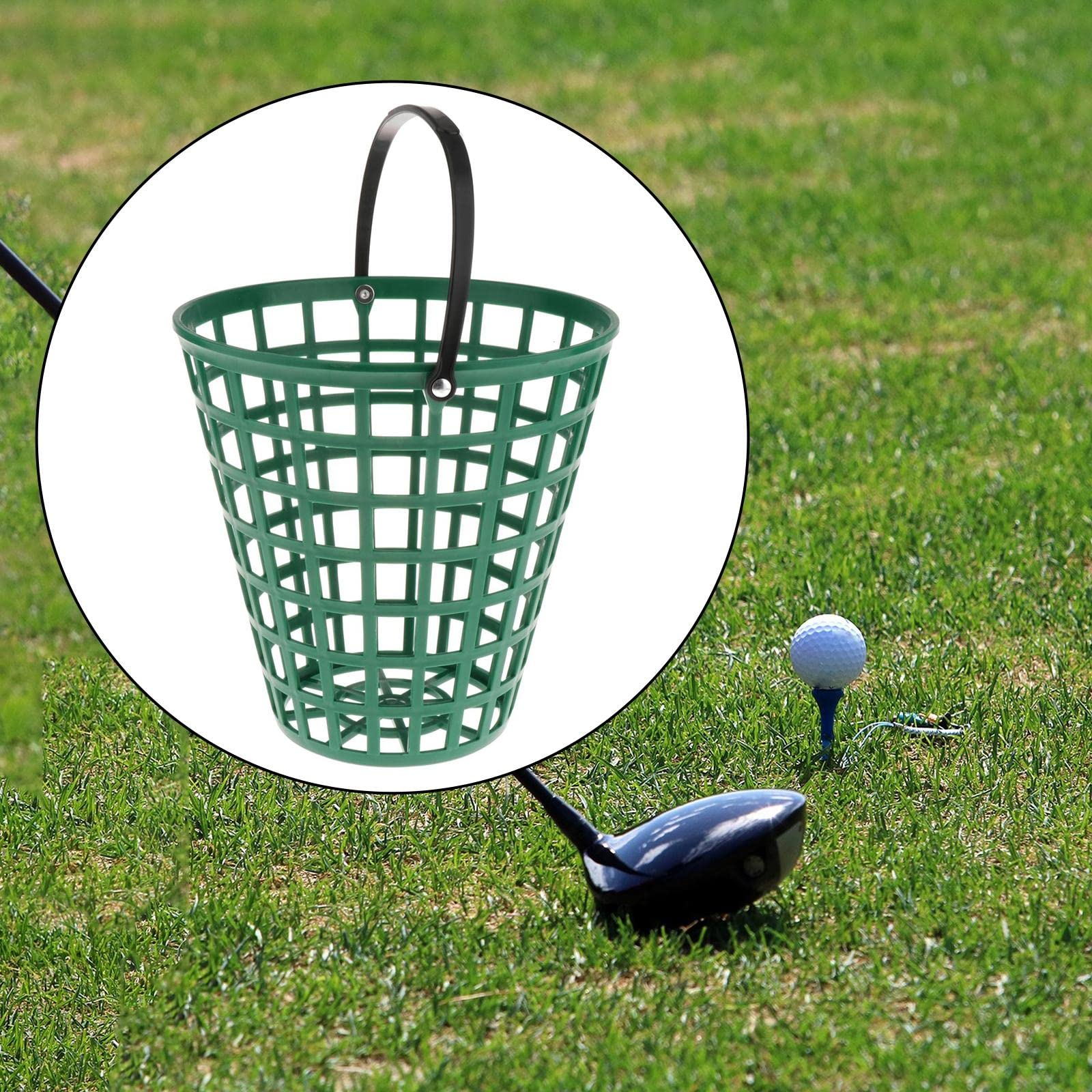 Palline da golf contenitore 100 palline manico girevole campo pratica