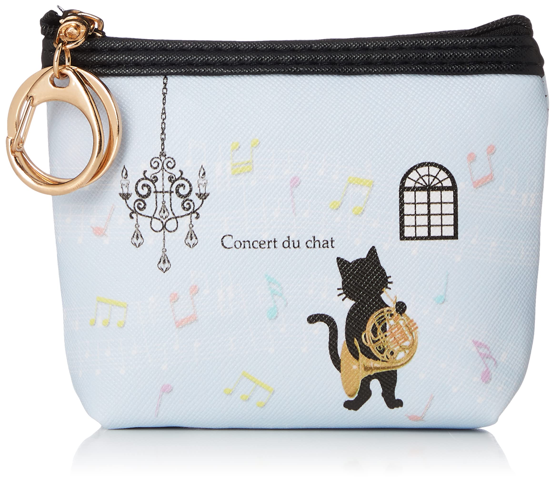 Amazon.co.jp: ジャストウィロー コインパース&ポーチ 黒猫音楽会/ホルン 3.5×12.5×9.5cm 8540041 : ファッション